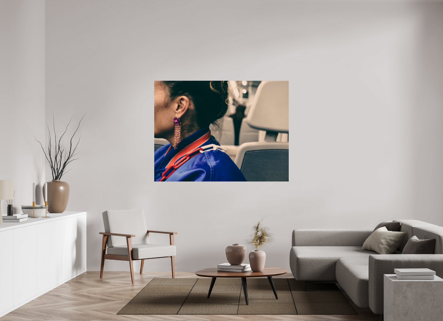 160 x 120 cm, Photo Print On Fuji Crystal DP II The girl on the train