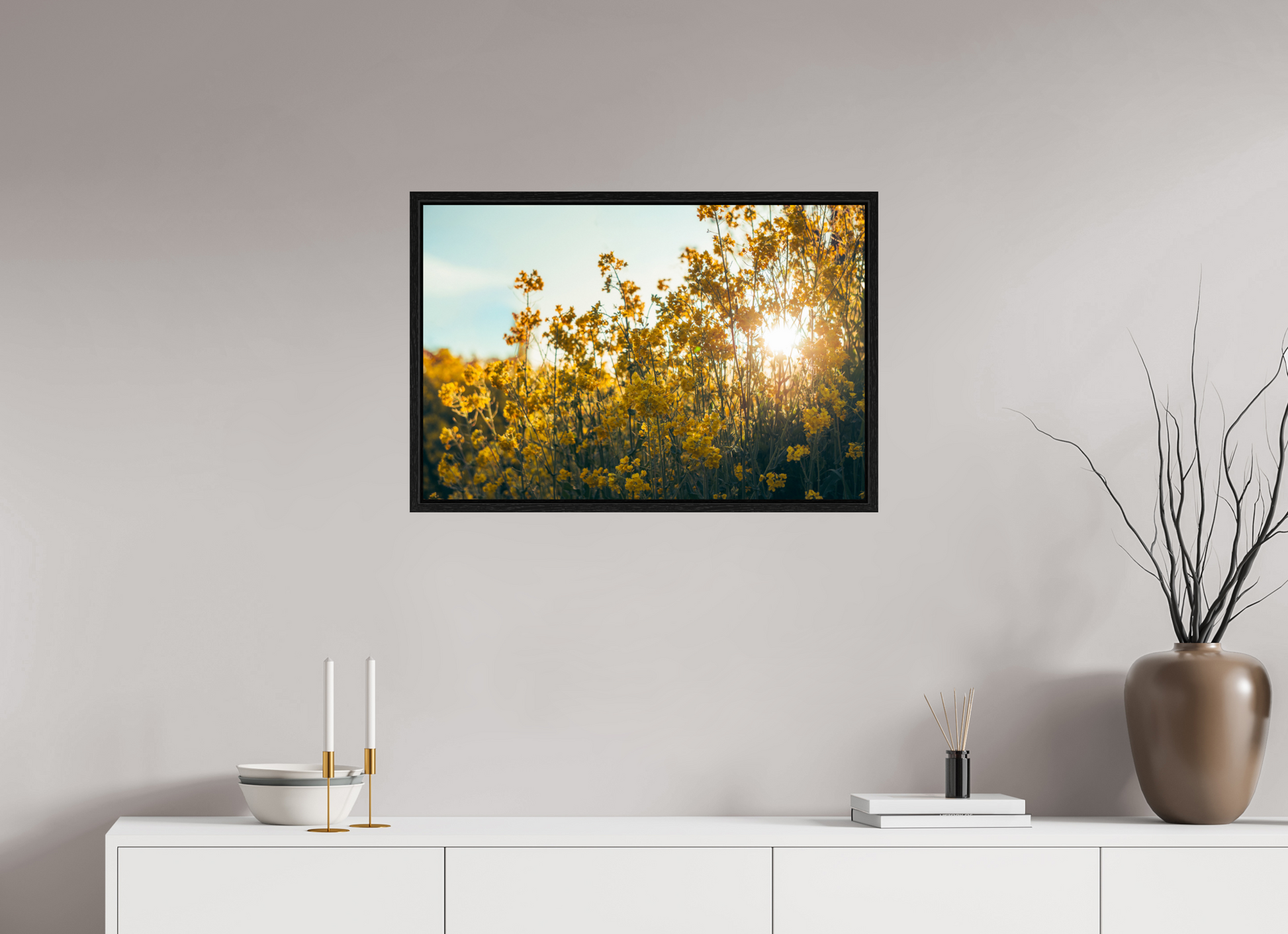 75 x 50 cm, Floater Frame Springlight