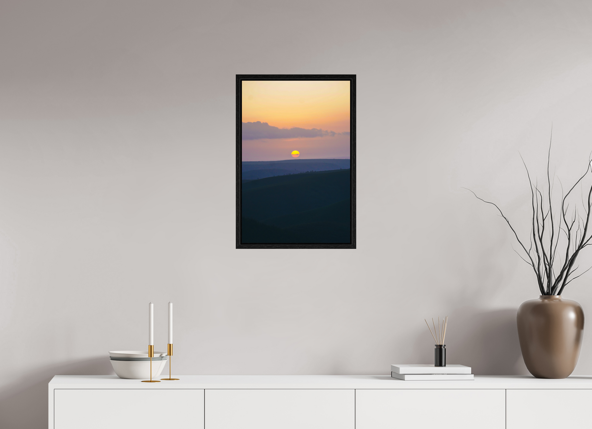 40 x 60 cm, Floater Frame African Sunset