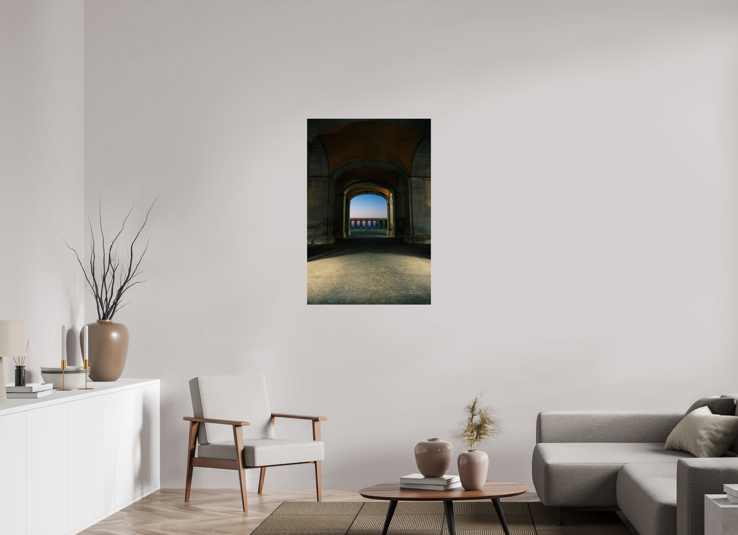 70 x 105 cm, Photo Print Under Acrylic Glass Madrid view