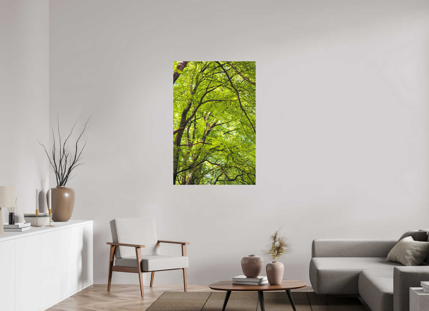 80 x 120 cm, Photo Print Under Acrylic Glass The Green Above