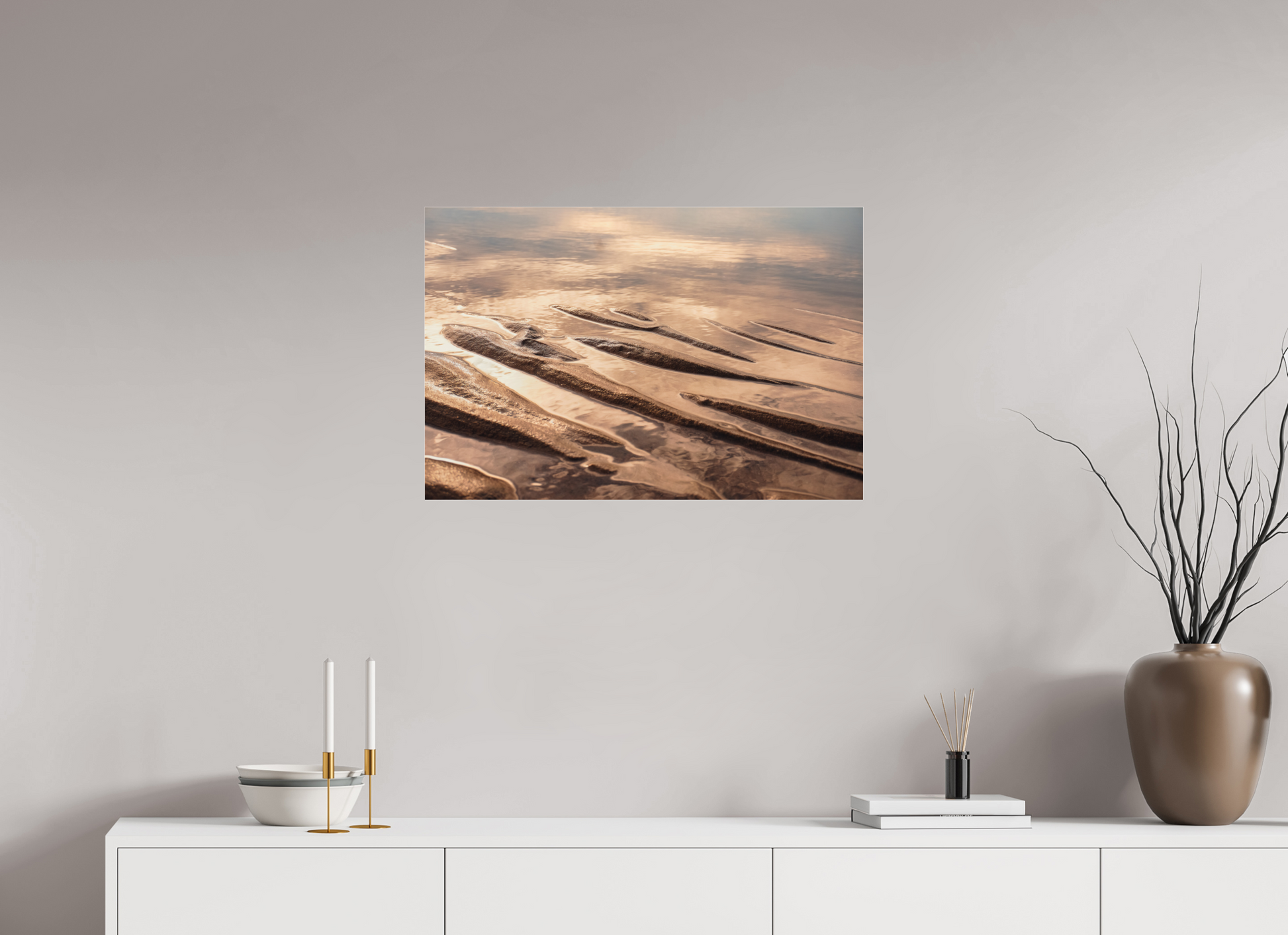 75 x 50 cm, Photo Print Under Acrylic Glass Sand ridge