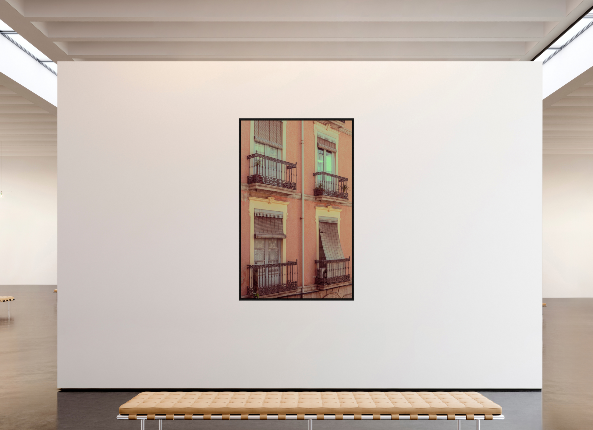 120 x 192 cm, Floater Frame Ventanas rosas