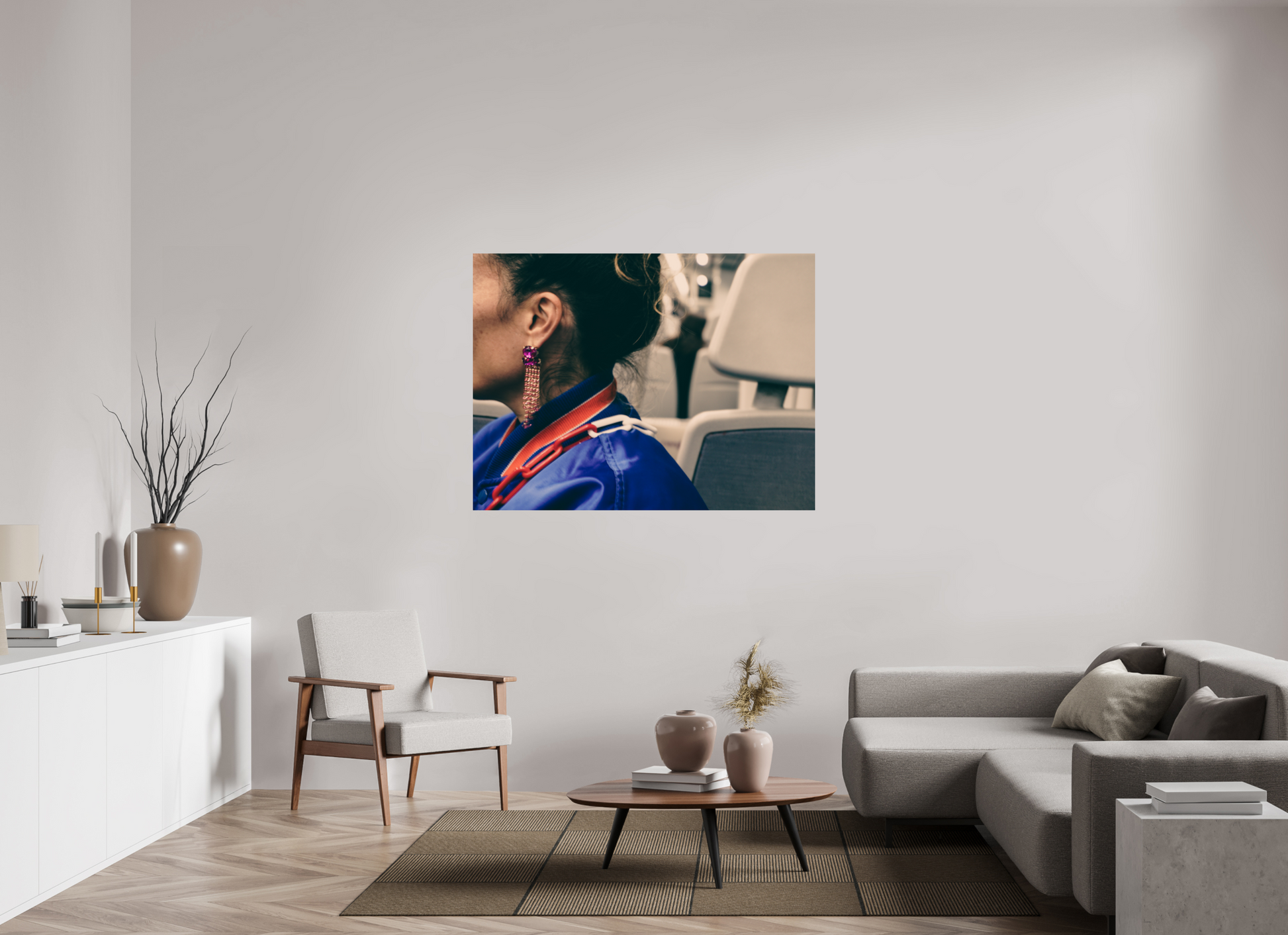 140 x 105 cm, Photo Print On Fuji Crystal DP II The girl on the train