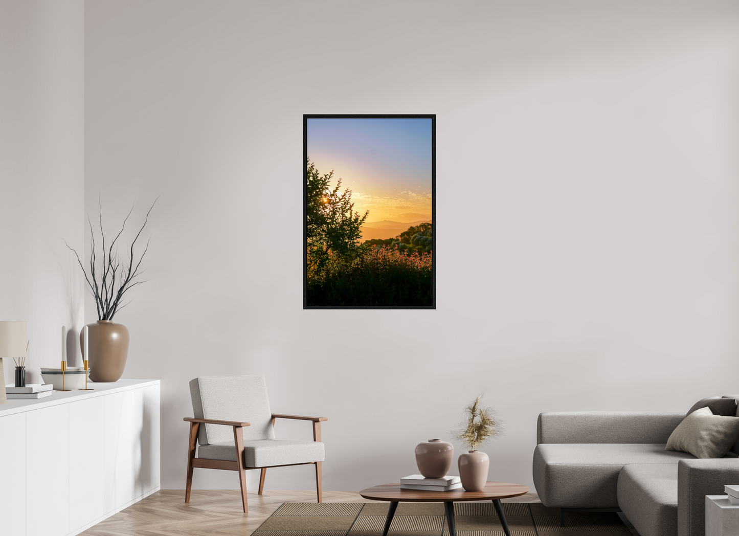 70 x 105 cm, Floater Frame Stellenbosch fields