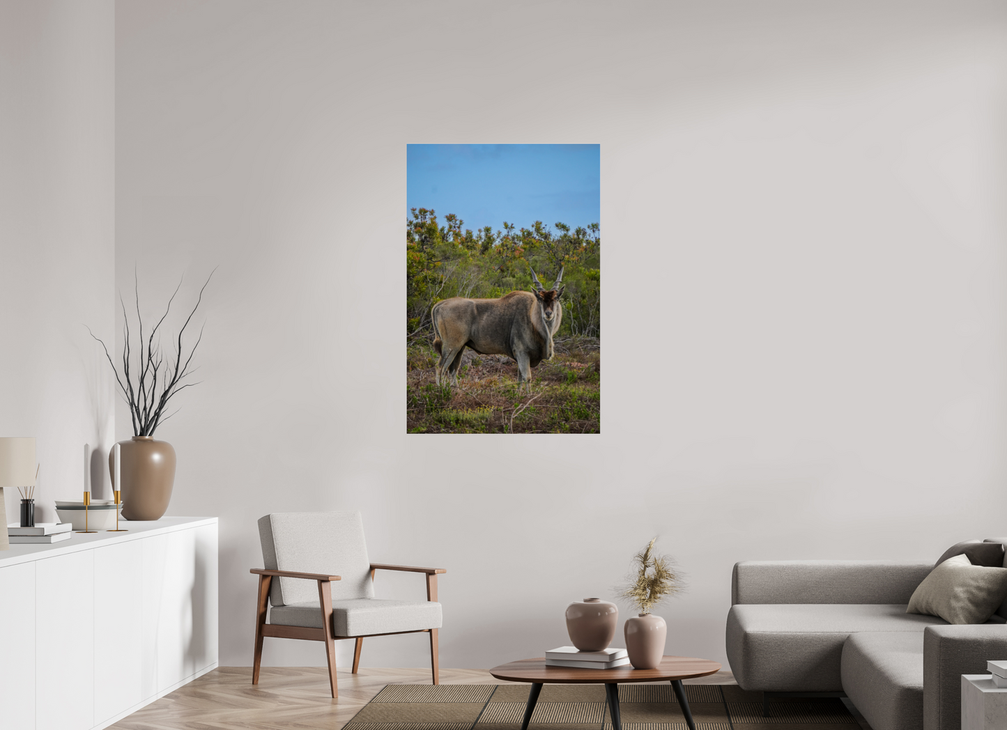 80 x 120 cm, Photo Print Under Acrylic Glass Eland Antilope