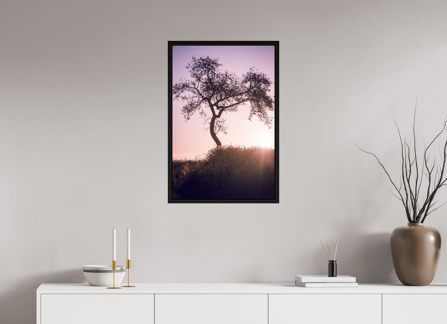 50 x 75 cm, Floater Frame Silent Radiance
