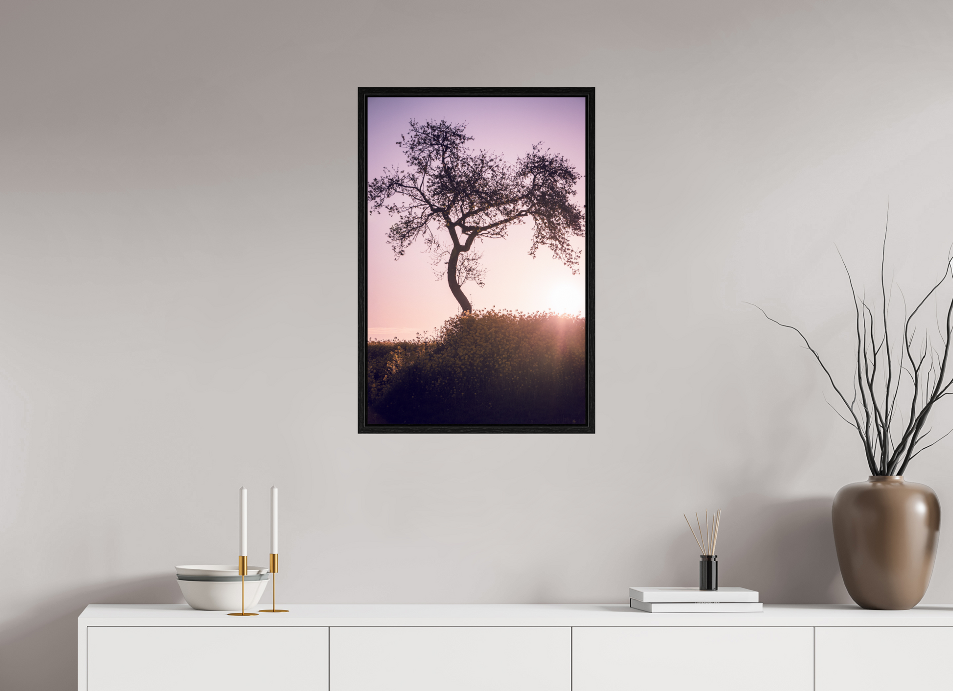 50 x 75 cm, Floater Frame Silent Radiance