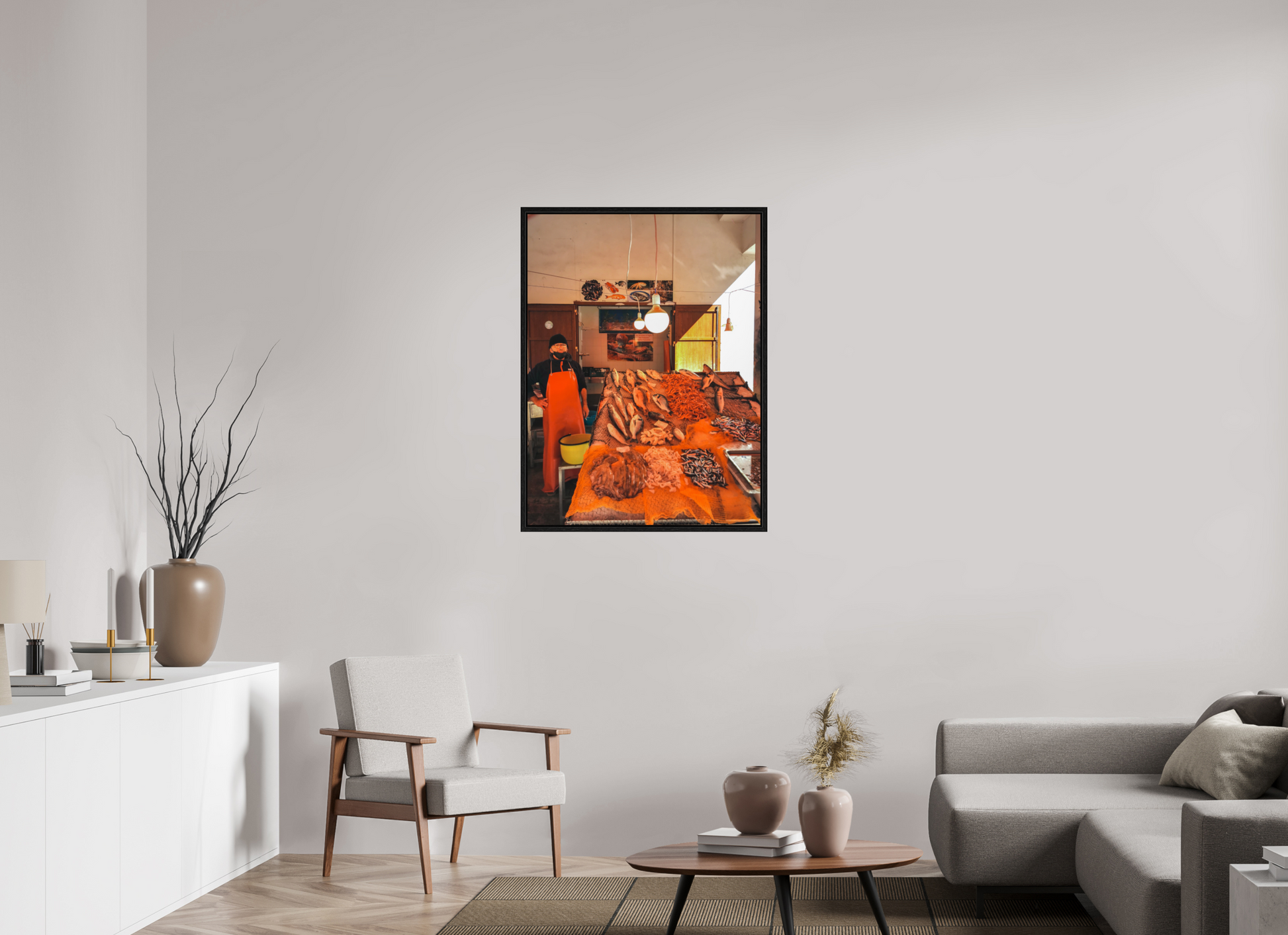 75 x 100 cm, Floater Frame Fish in Palermo
