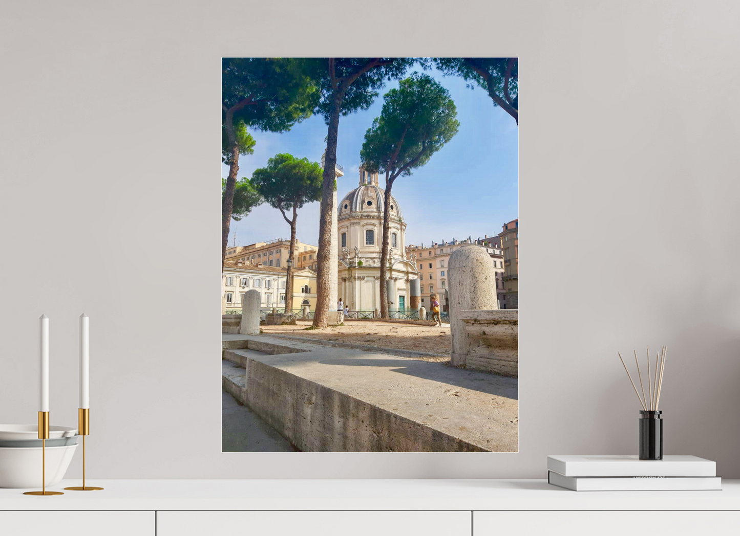 45 x 60 cm, Photo Print Under Acrylic Glass When in Rome