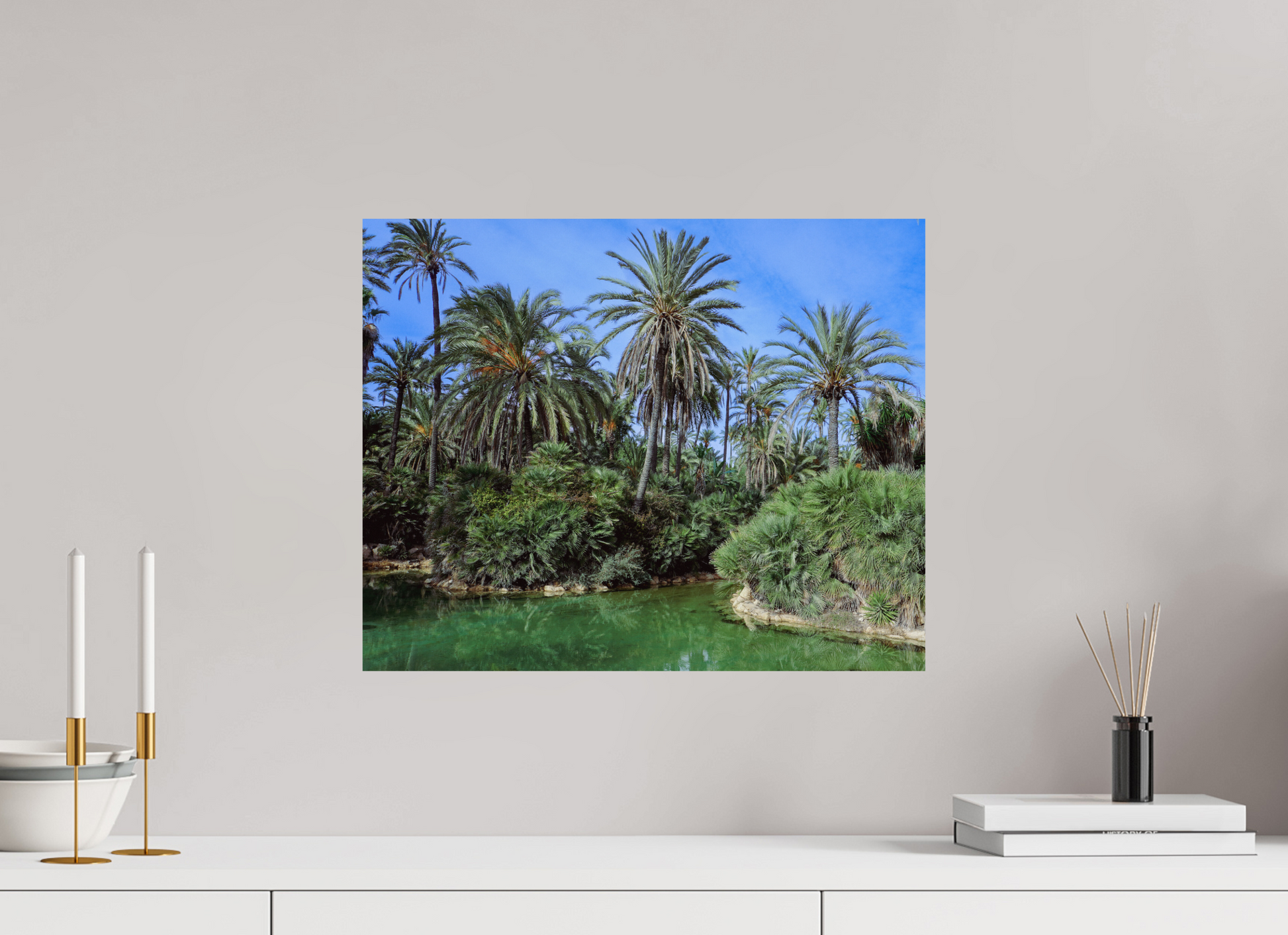 49,8 x 40 cm, Photo Print On Fuji Crystal DP II Las palmeras