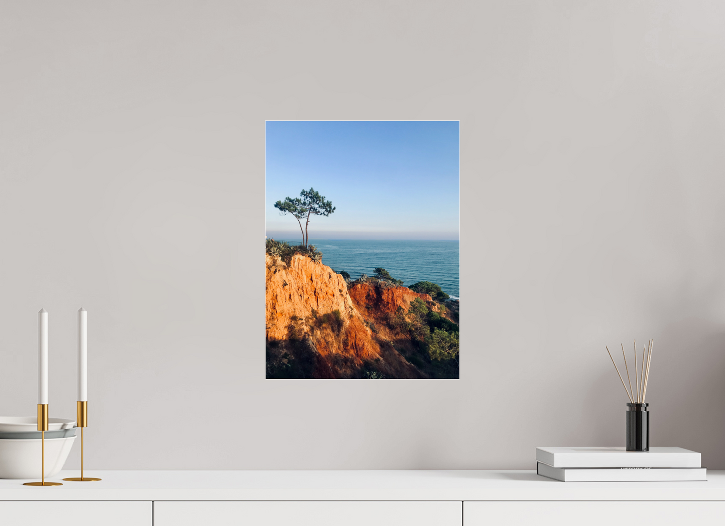 30 x 40 cm, Photo Print Under Acrylic Glass Algarve sunset