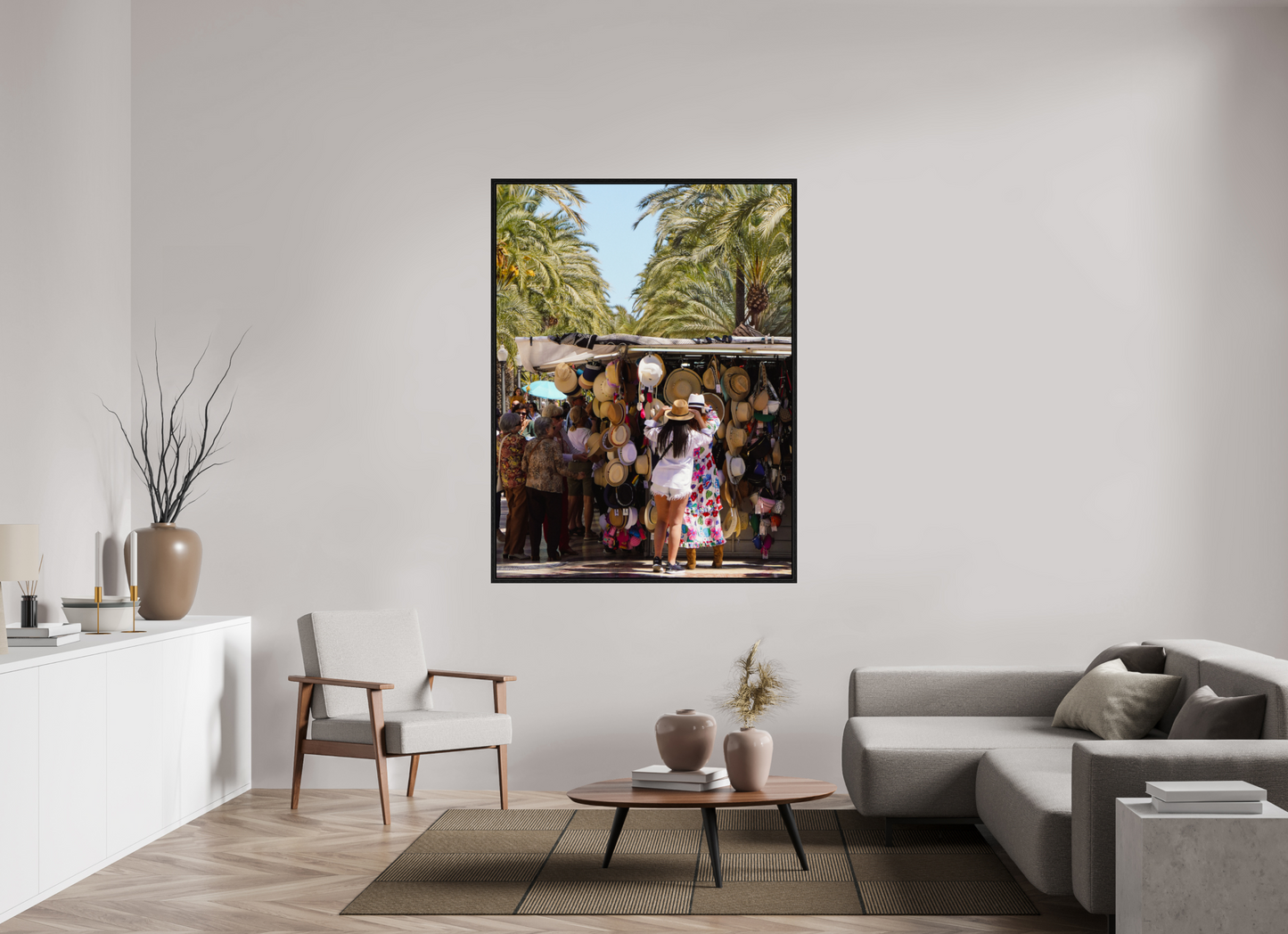 120 x 160 cm, Floater Frame Trying on summer