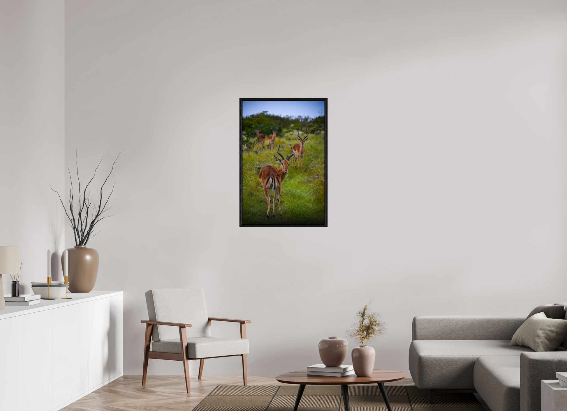 60 x 90 cm, Floater Frame Safari