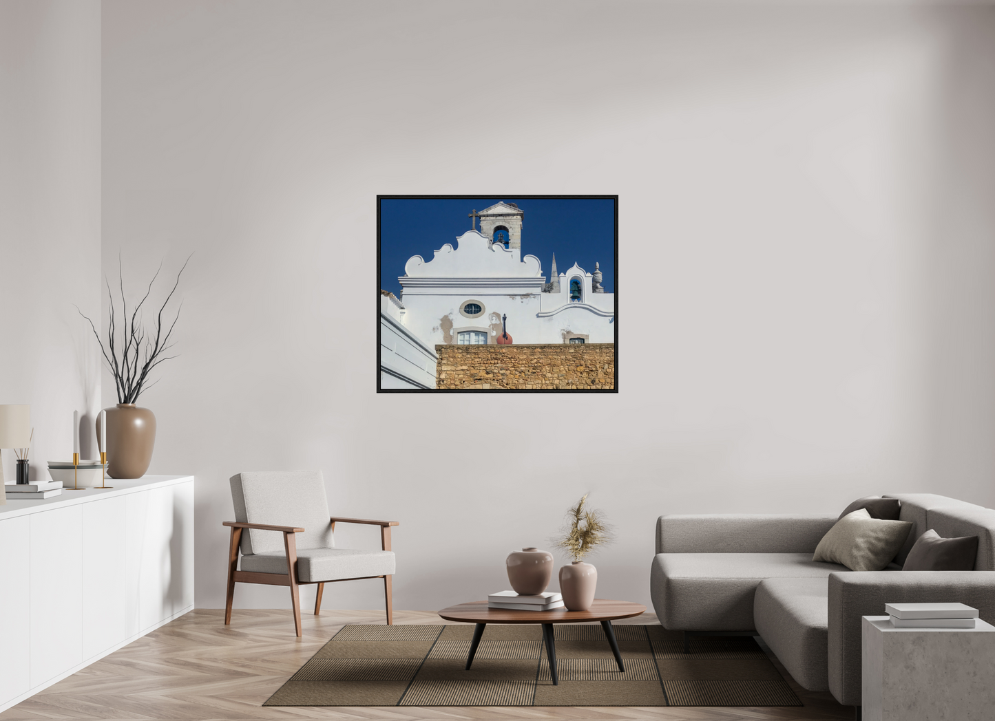 122,8 x 100 cm, Floater Frame Fado light