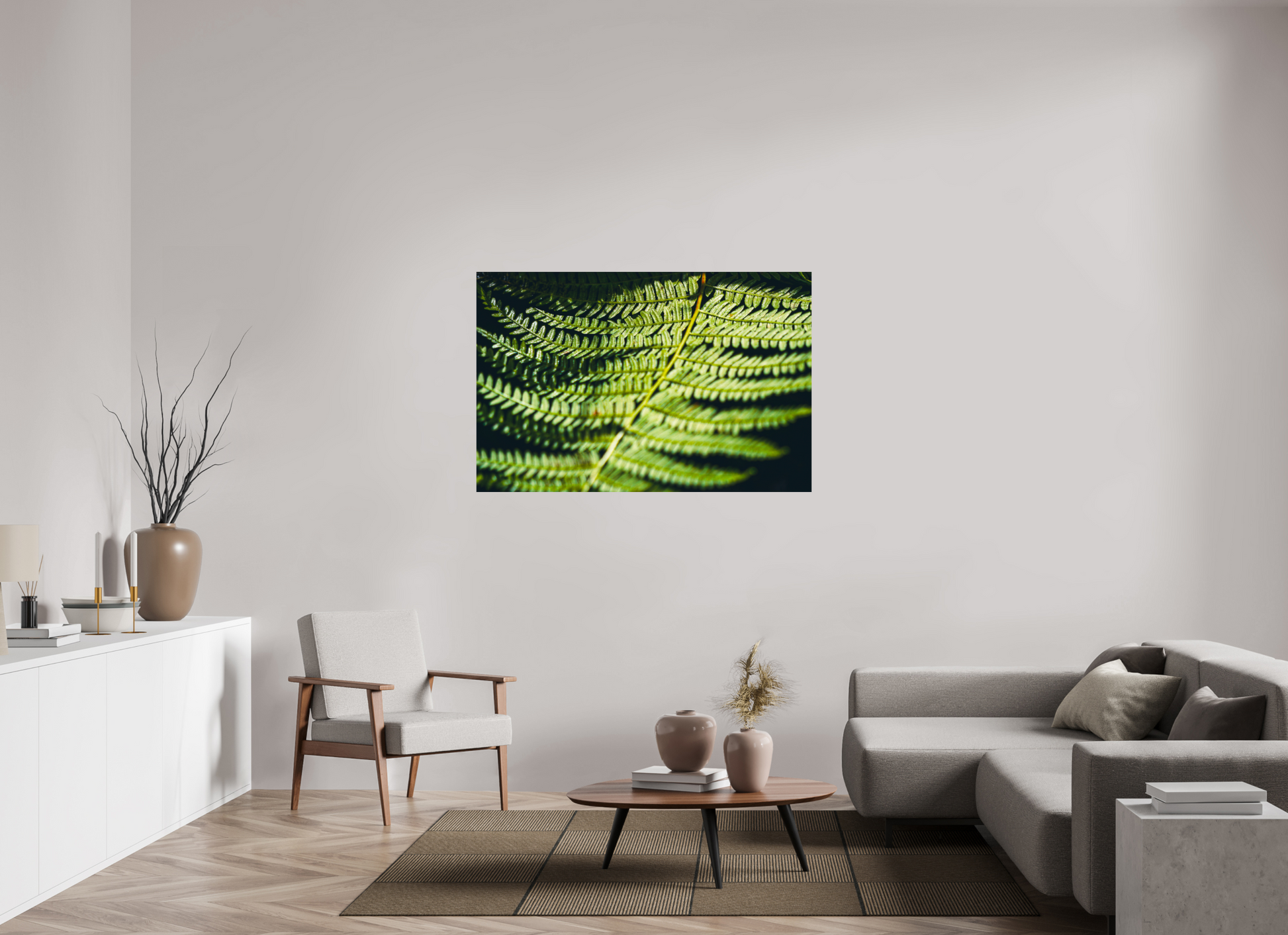 137,1 x 90 cm, Photo Print On Fuji Crystal DP II Fern