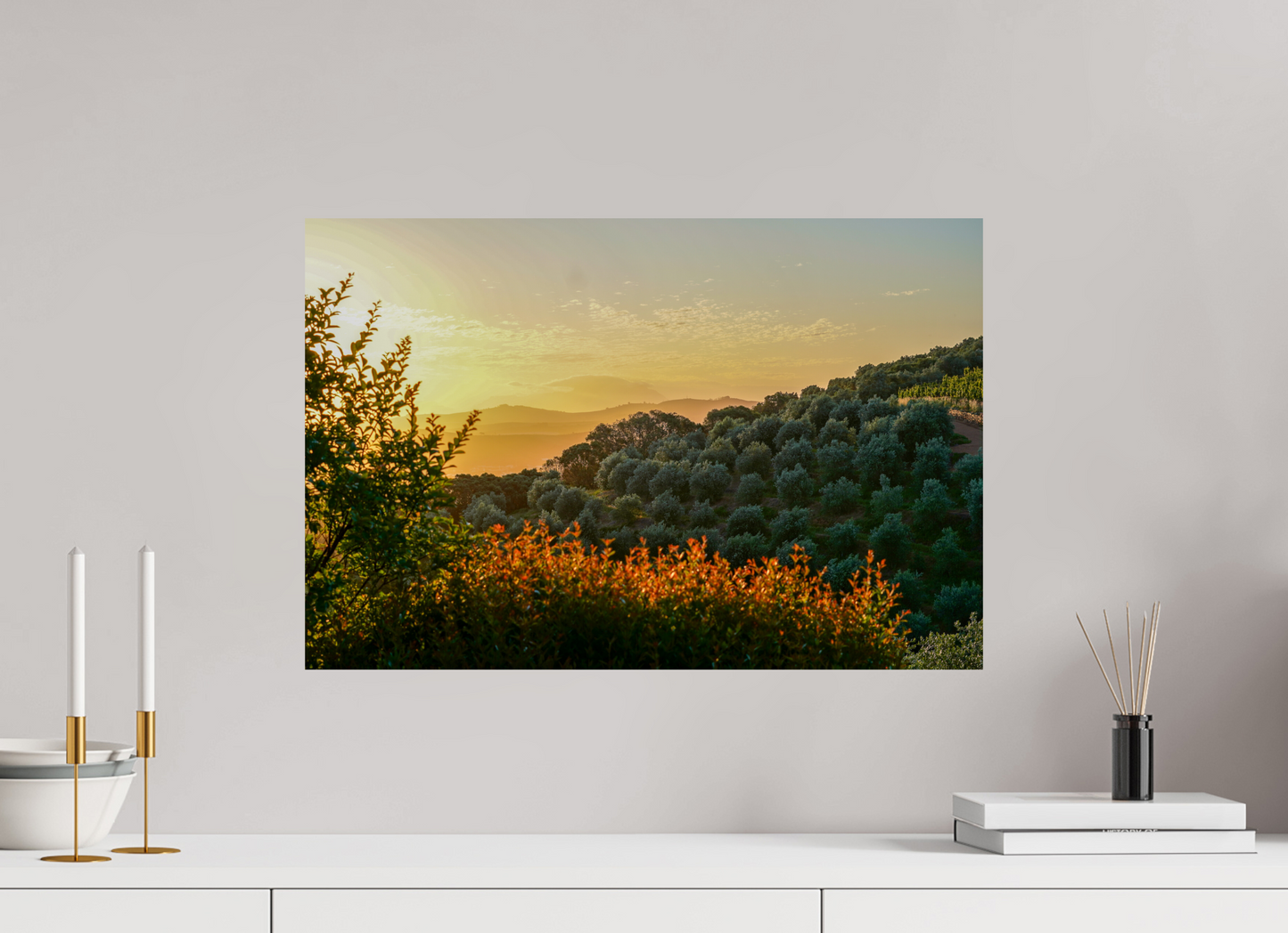 60 x 40 cm, Photo Print On Fuji Crystal DP II Stellenbosch fields