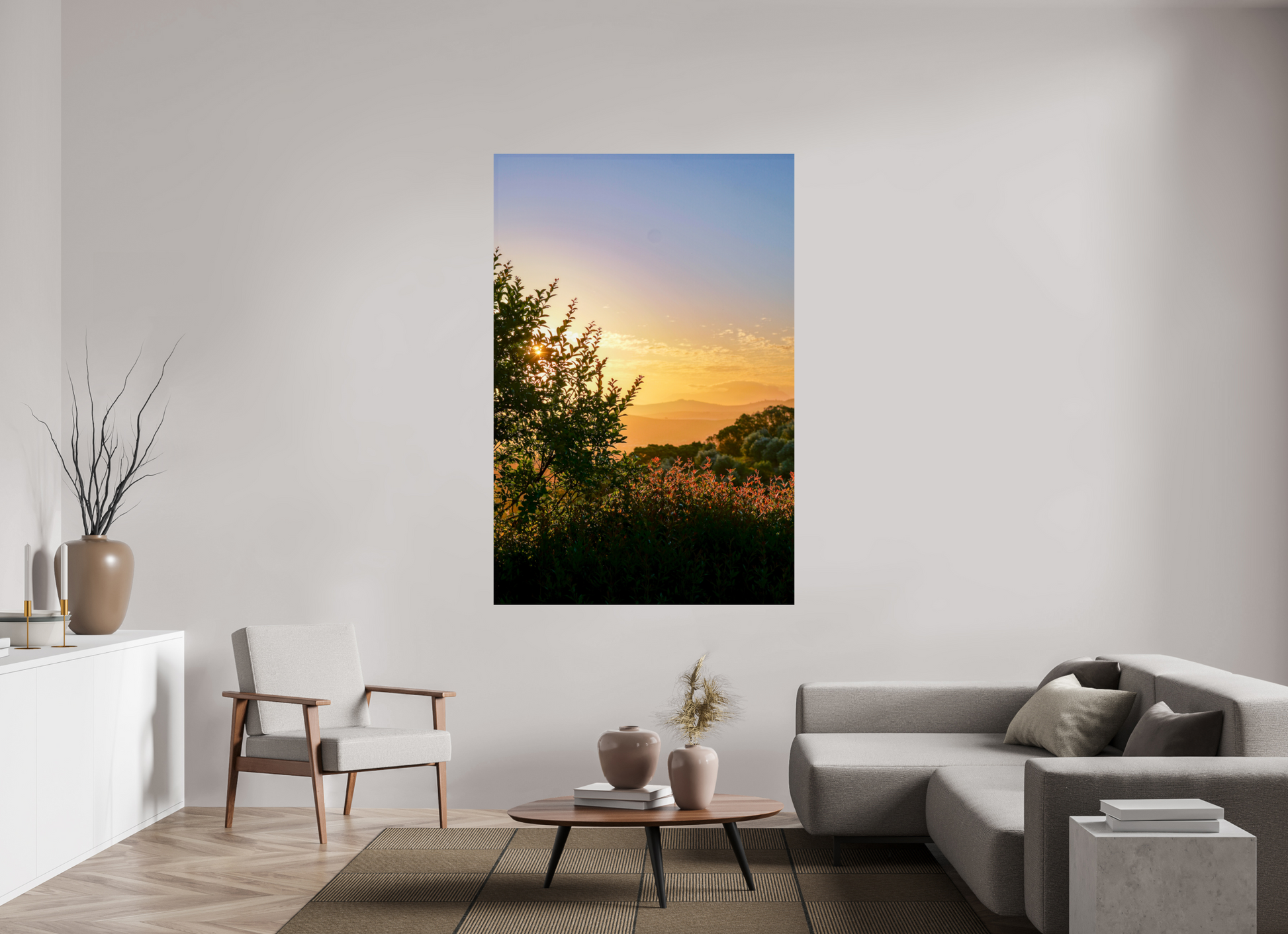 120 x 180 cm, Photo Print On Fuji Crystal DP II Stellenbosch fields