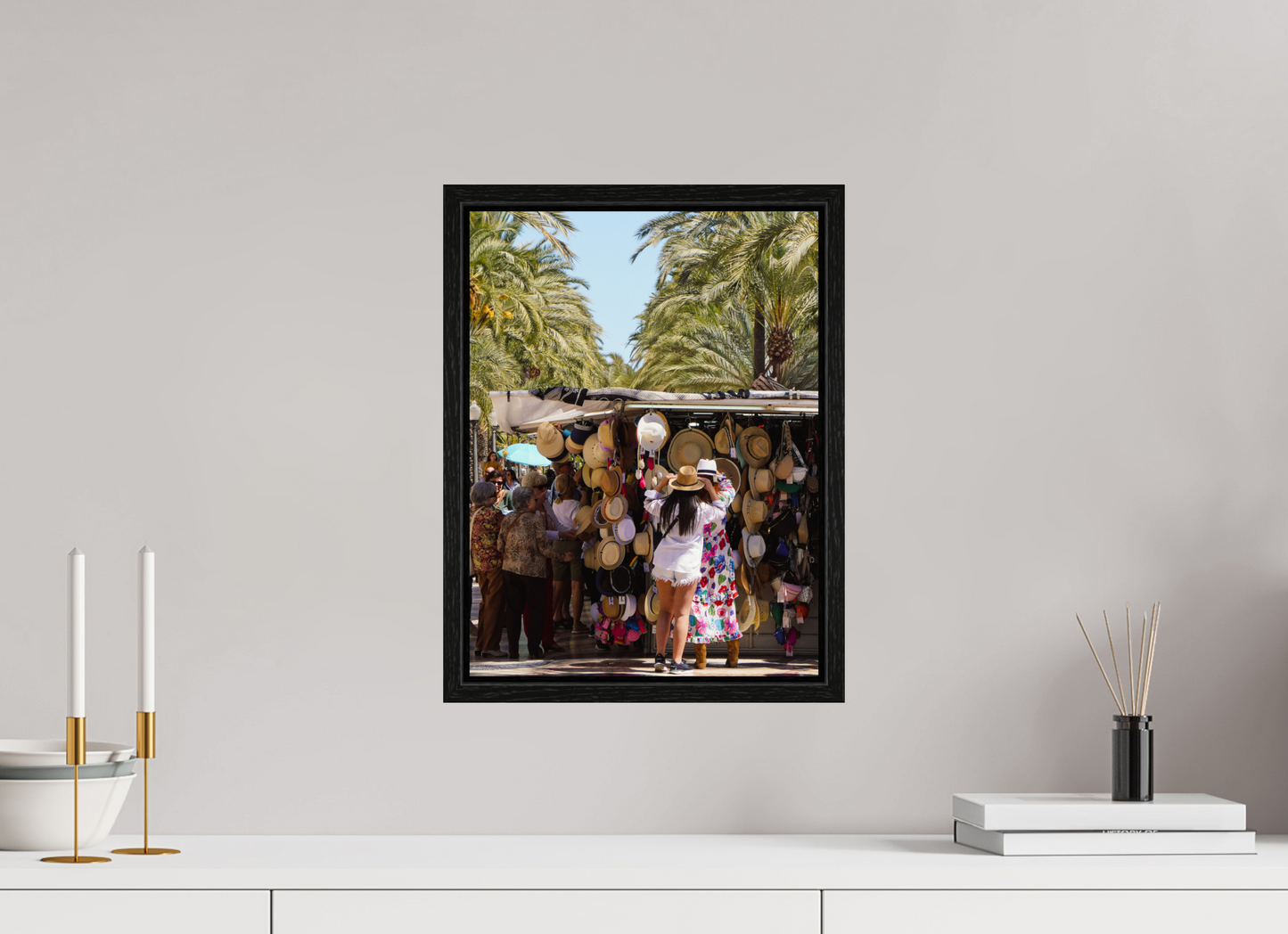 30 x 40 cm, Floater Frame Trying on summer