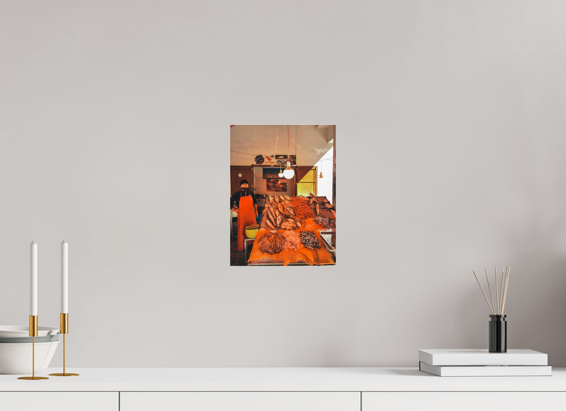 21 x 28 cm, Photo Print Under Acrylic Glass Fish in Palermo