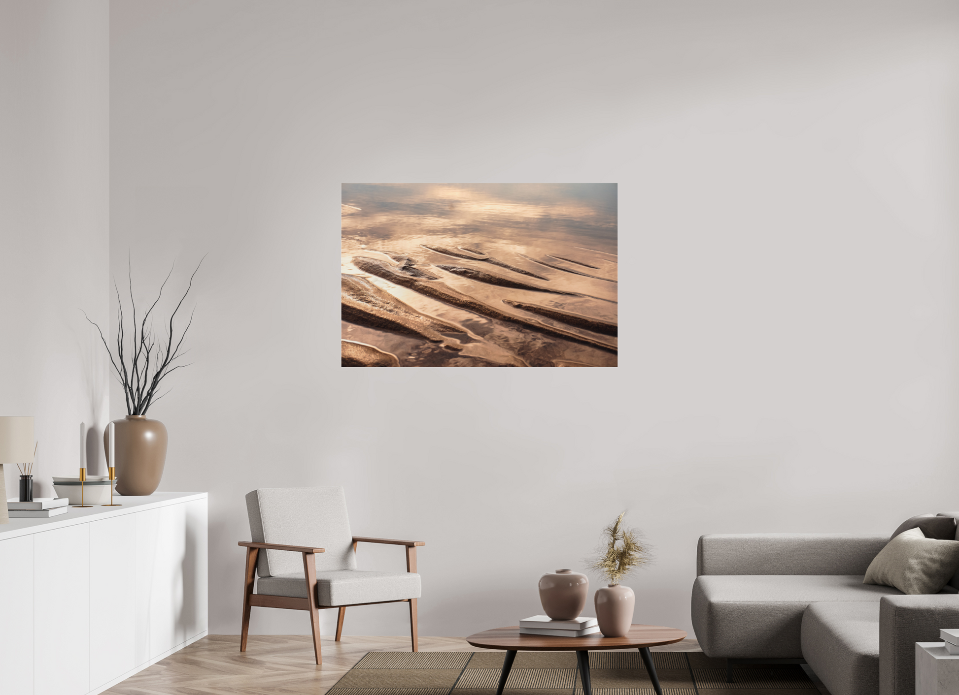 120 x 80 cm, Photo Print Under Acrylic Glass Sand ridge