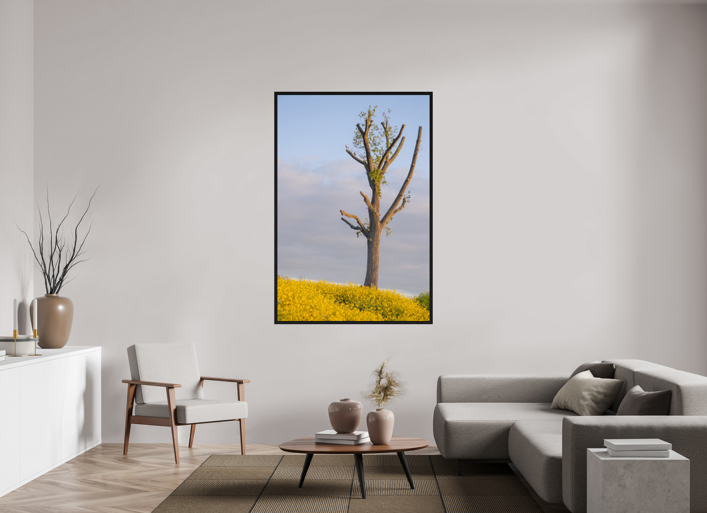 110 x 163,3 cm, Floater Frame The Quiet Tree