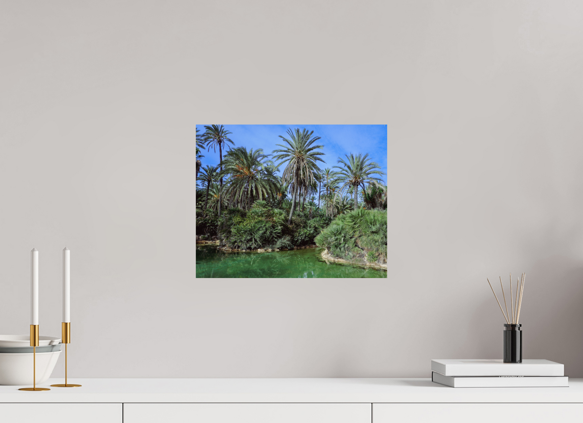 37,4 x 30 cm, Photo Print On Fuji Crystal DP II Las palmeras