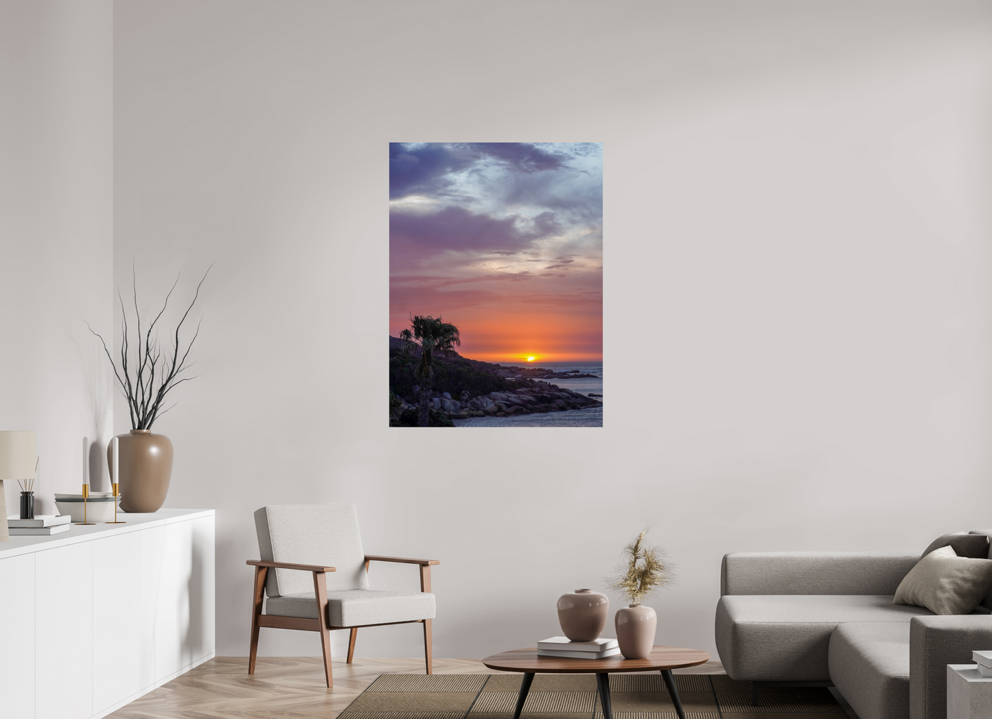 90 x 120 cm, Photo Print On Fuji Crystal DP II Sunset Camps Bay