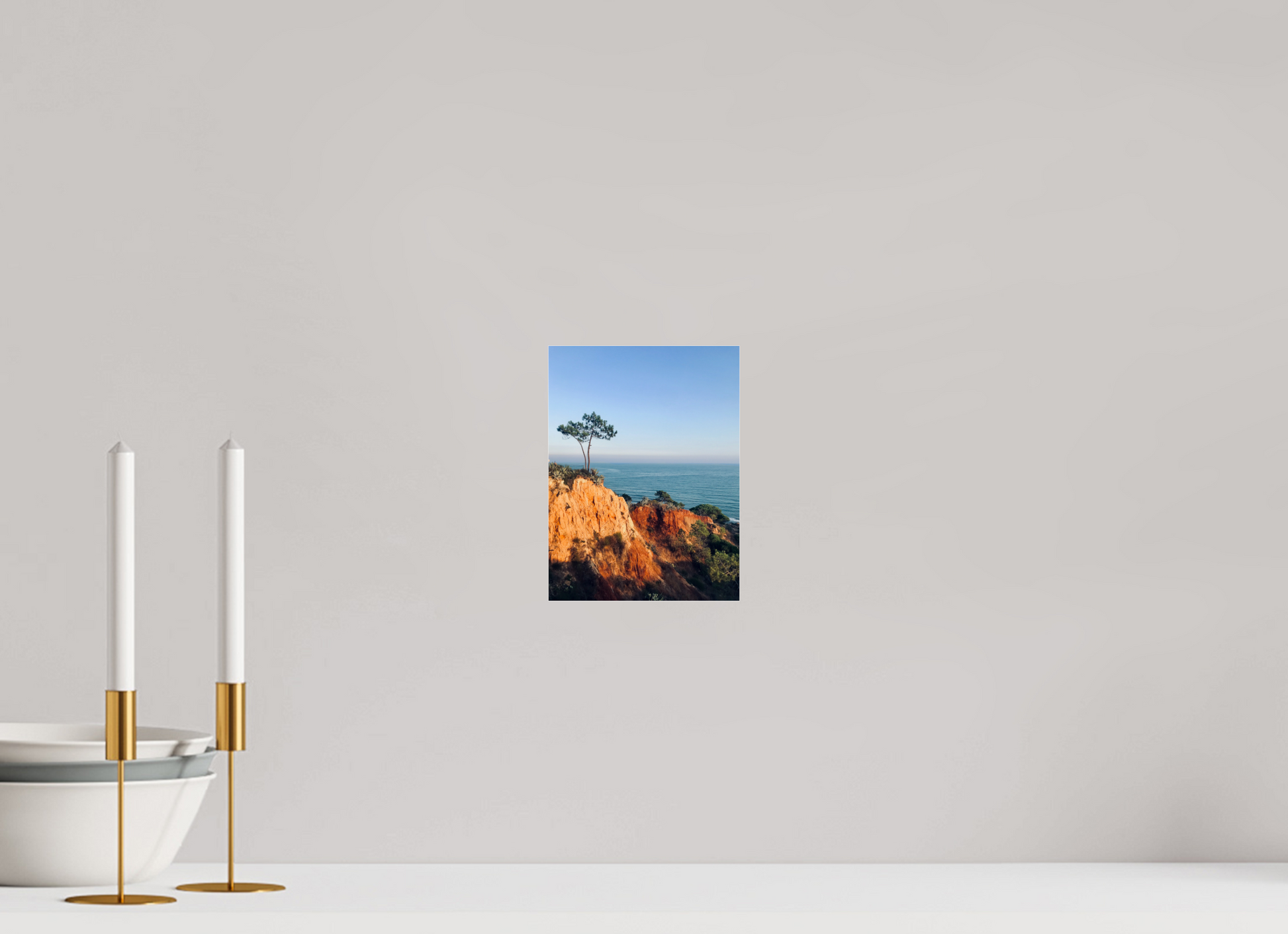 15 x 20 cm, Photo Print Under Acrylic Glass Algarve sunset