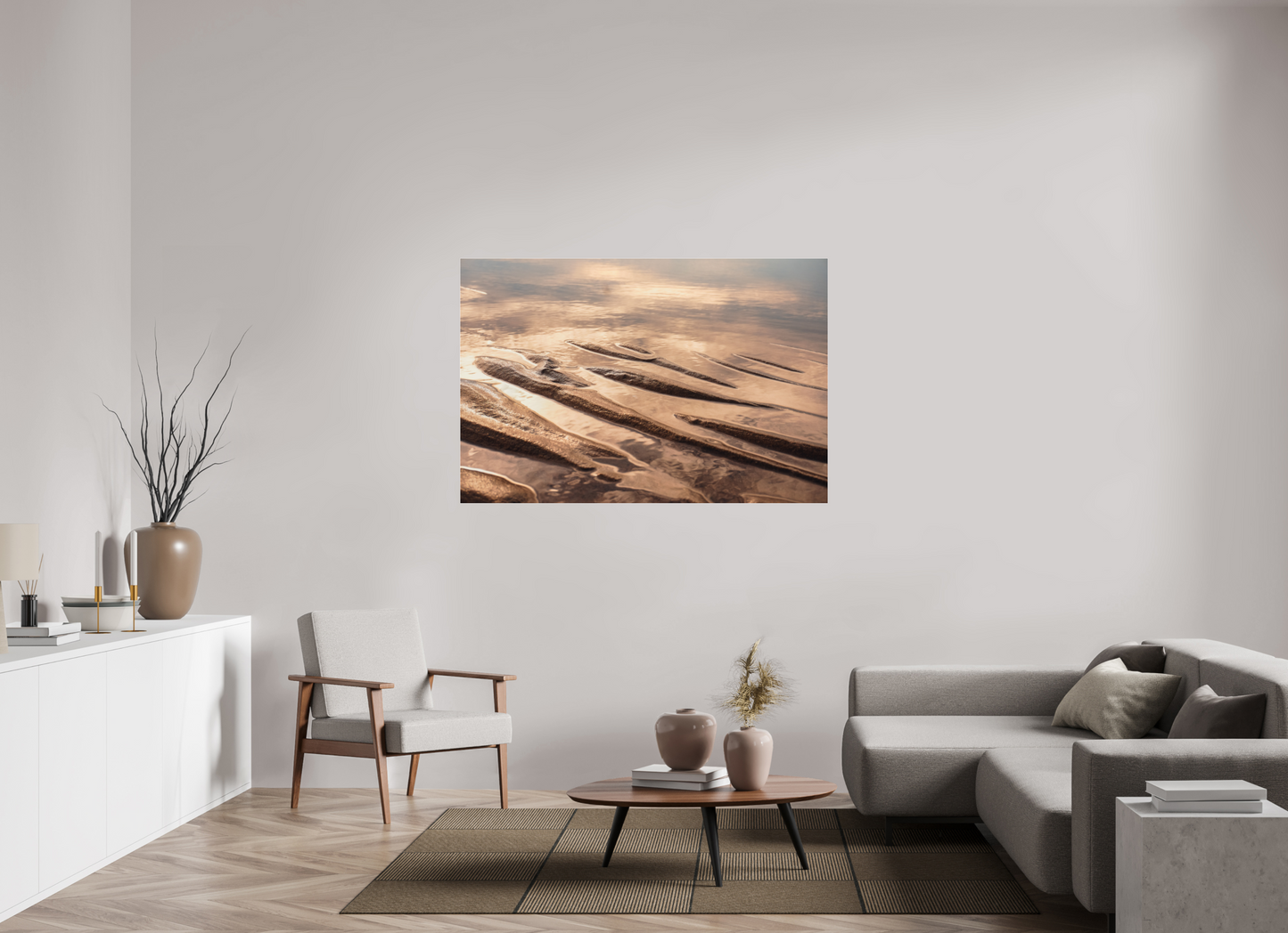 150 x 100 cm, Photo Print Under Acrylic Glass Sand ridge