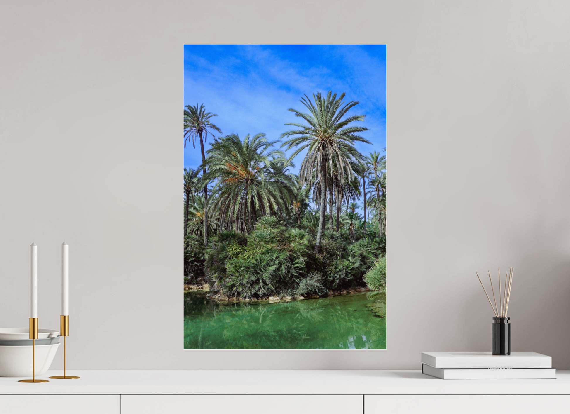 40 x 60 cm, Photo Print Under Acrylic Glass Las palmeras