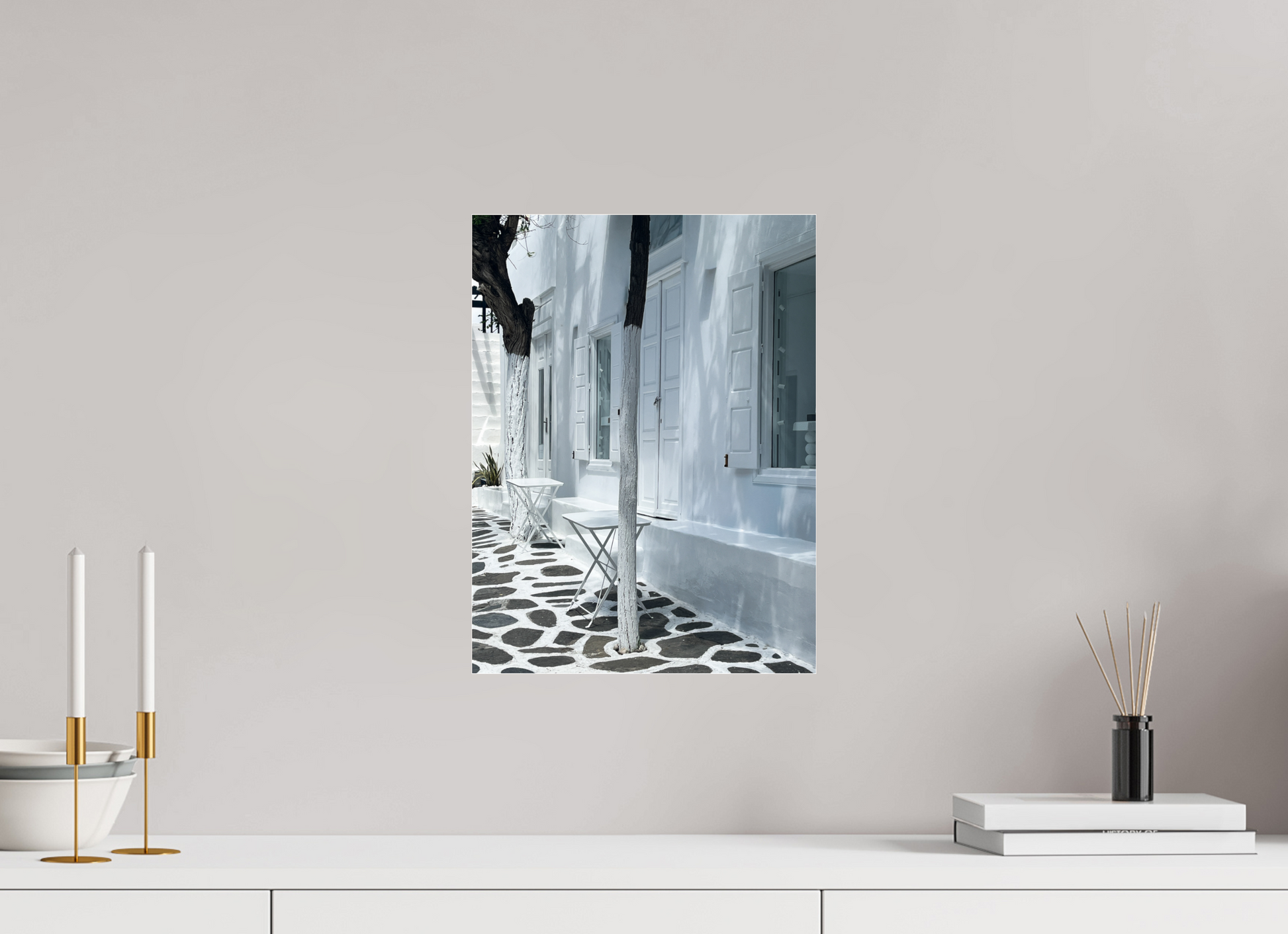 30 x 40 cm, Photo Print Under Acrylic Glass Mykonos
