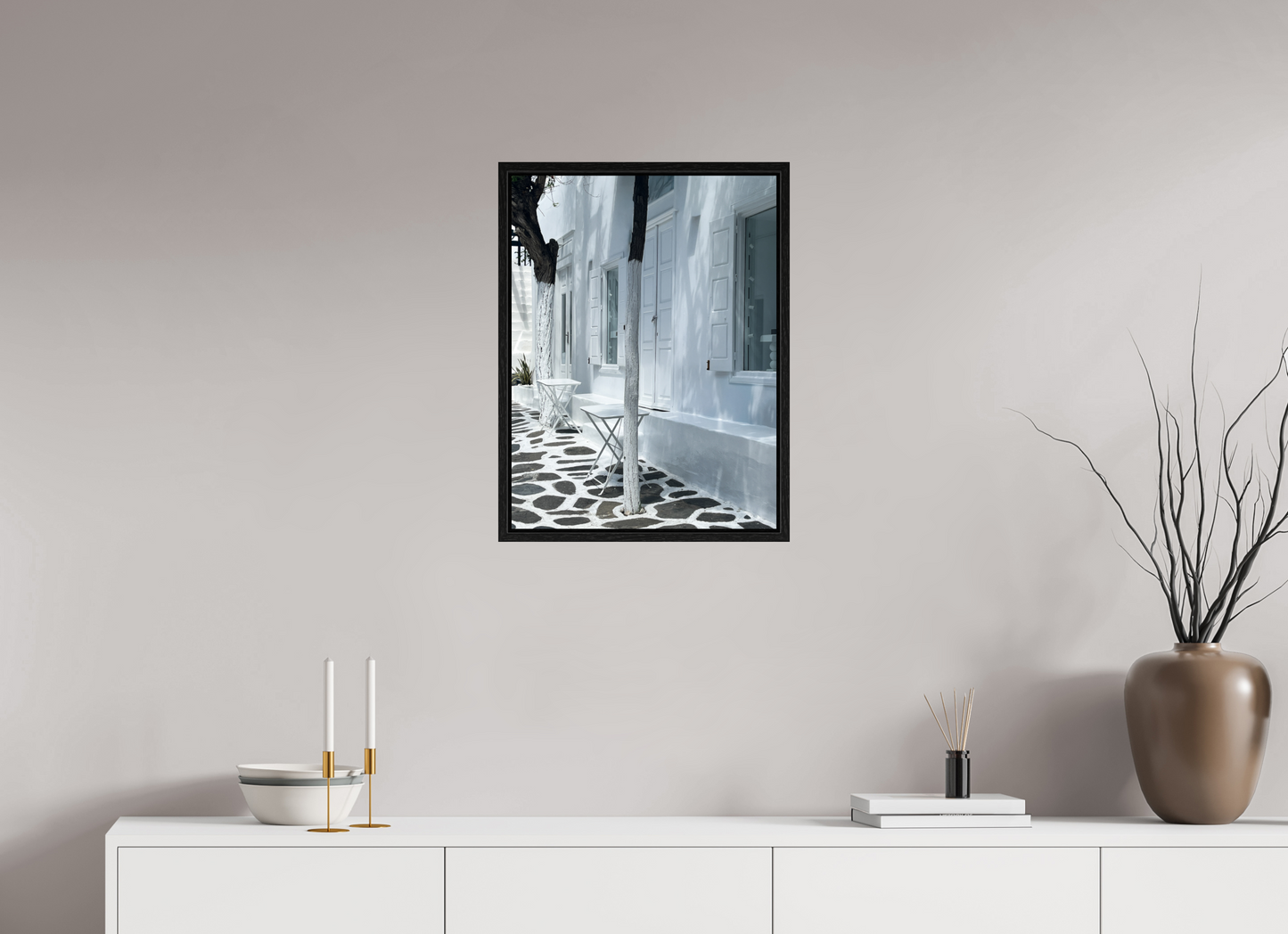 45 x 60 cm, Floater Frame Mykonos