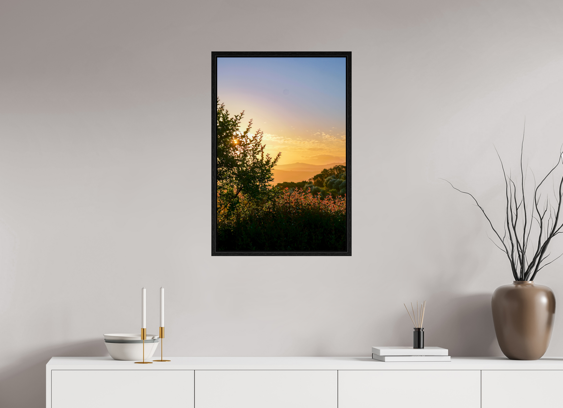 50 x 75 cm, Floater Frame Stellenbosch fields
