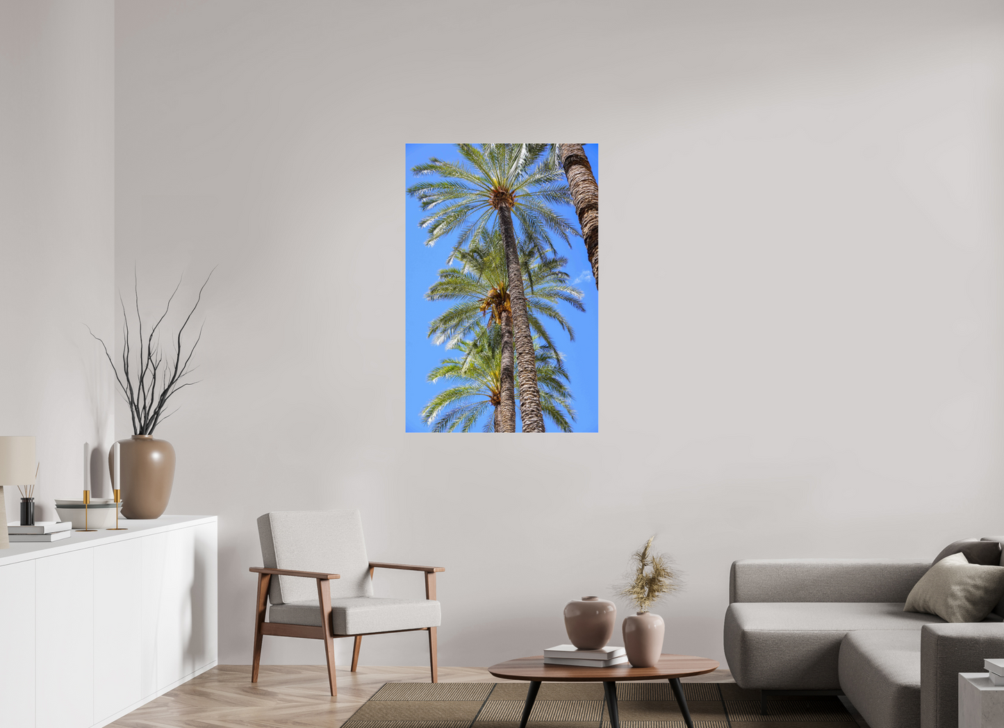 80 x 120 cm, Photo Print Under Acrylic Glass Palmeras