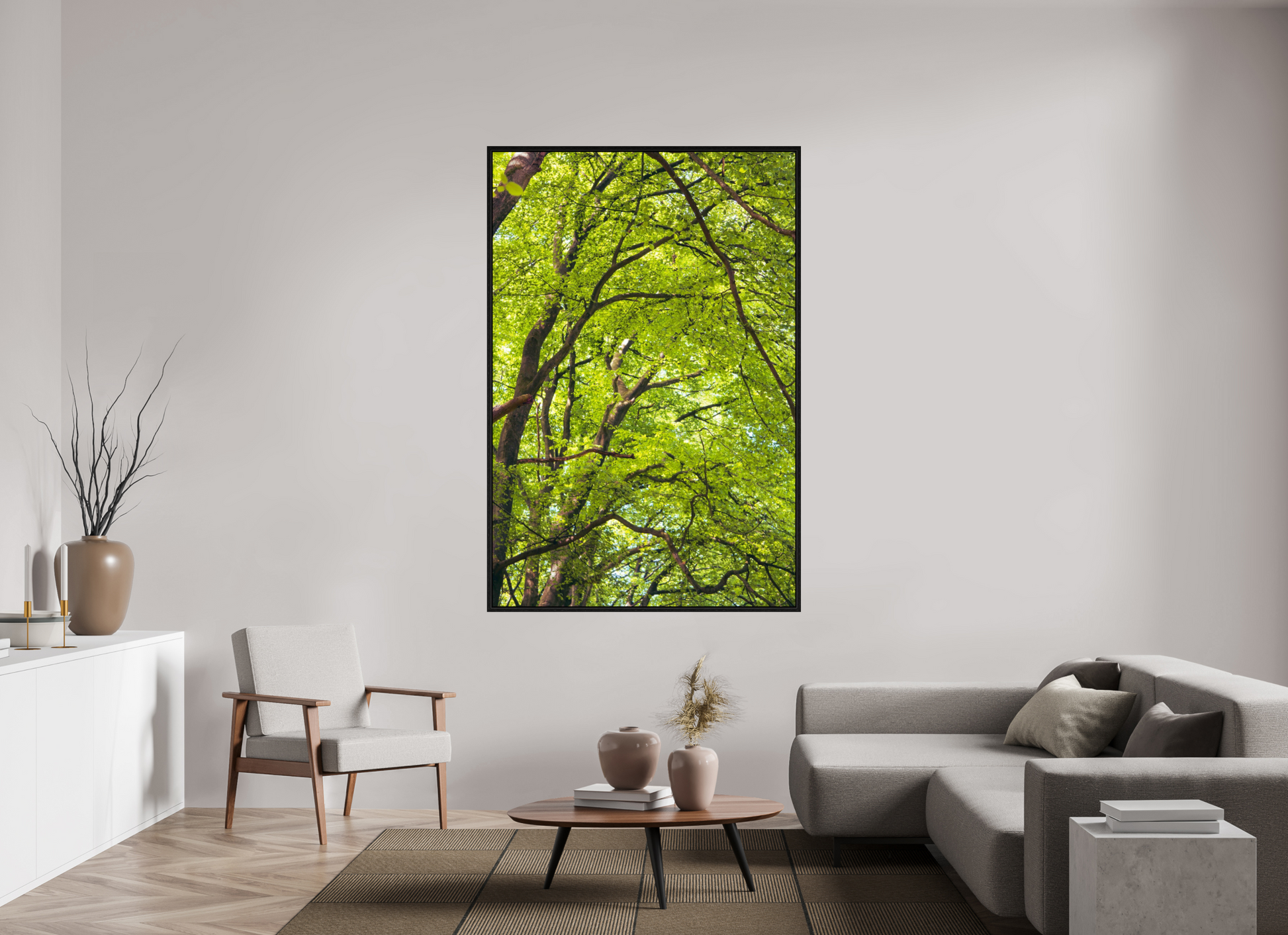 120 x 180 cm, Floater Frame The Green Above