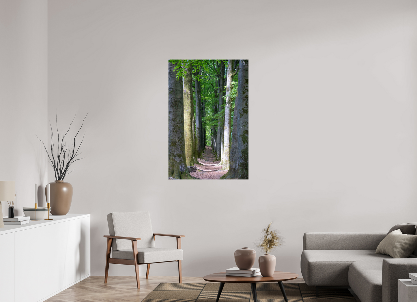 80 x 120 cm, Photo Print Under Acrylic Glass Emerald Corridor