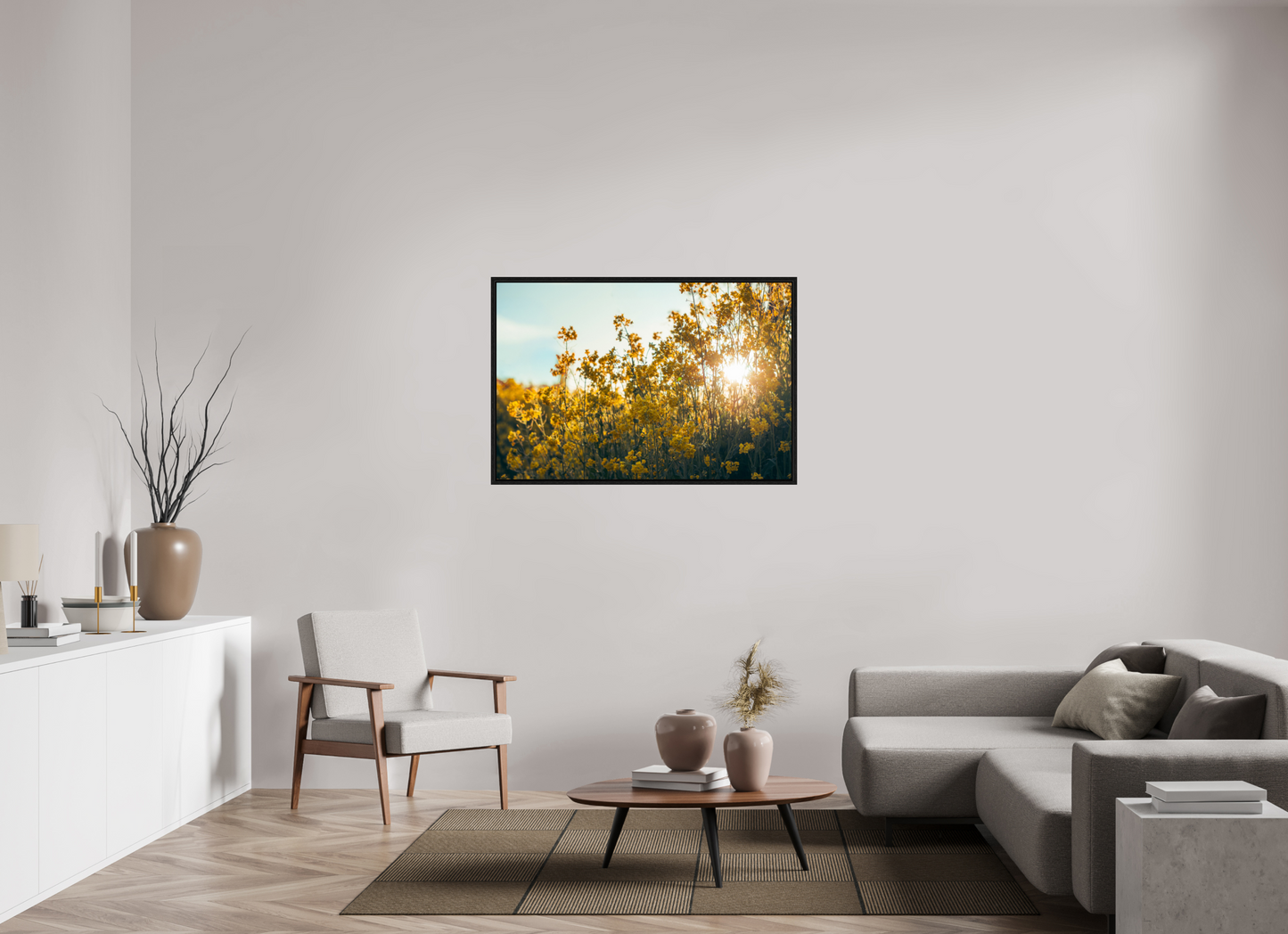 120 x 80 cm, Floater Frame Springlight