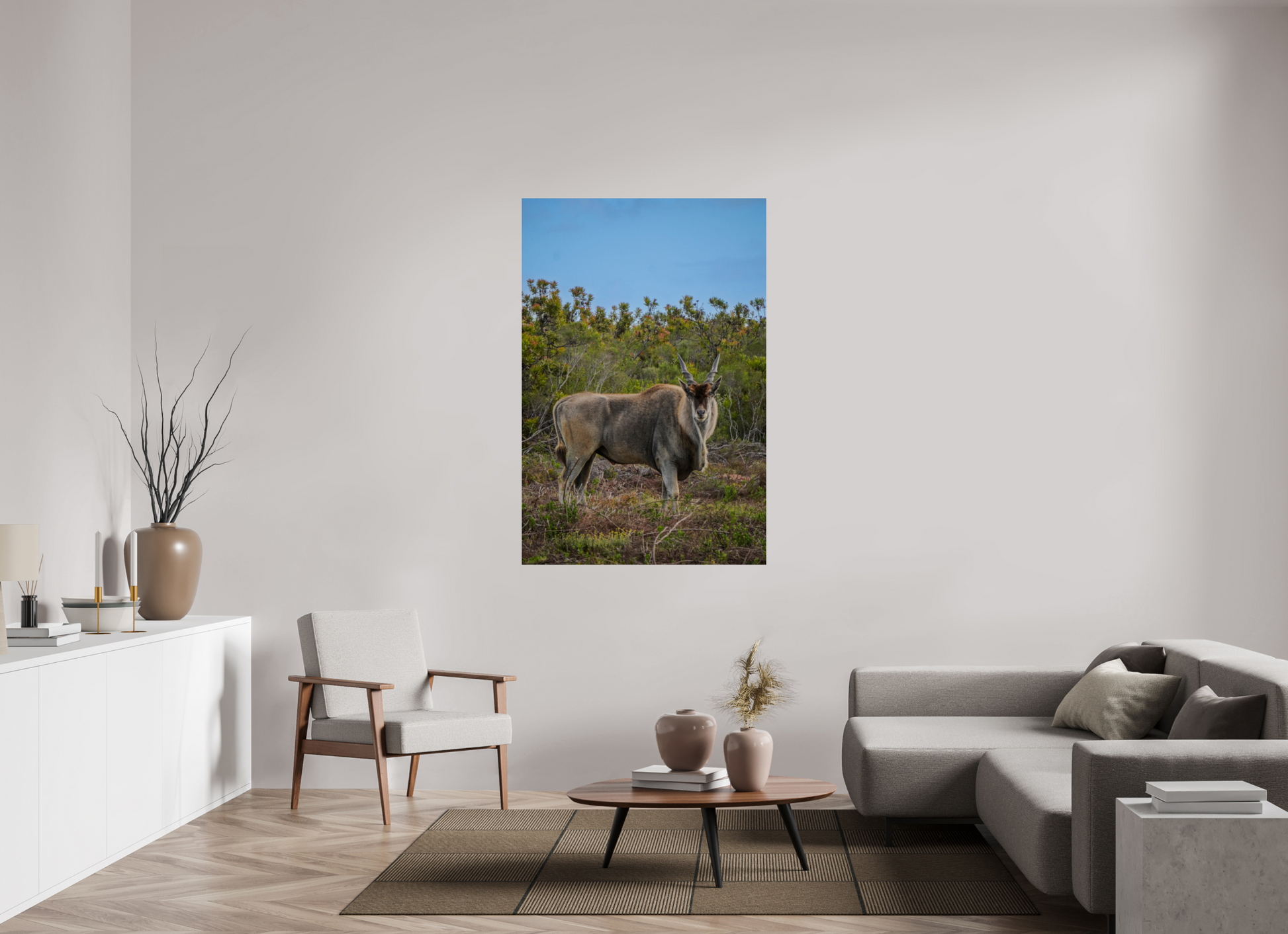 100 x 150 cm, Photo Print On Fuji Crystal DP II Eland Antilope