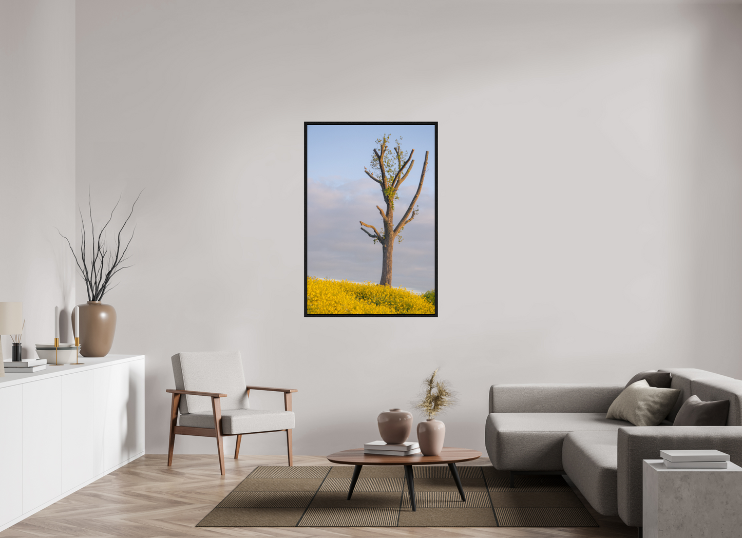 90 x 133,6 cm, Floater Frame The Quiet Tree