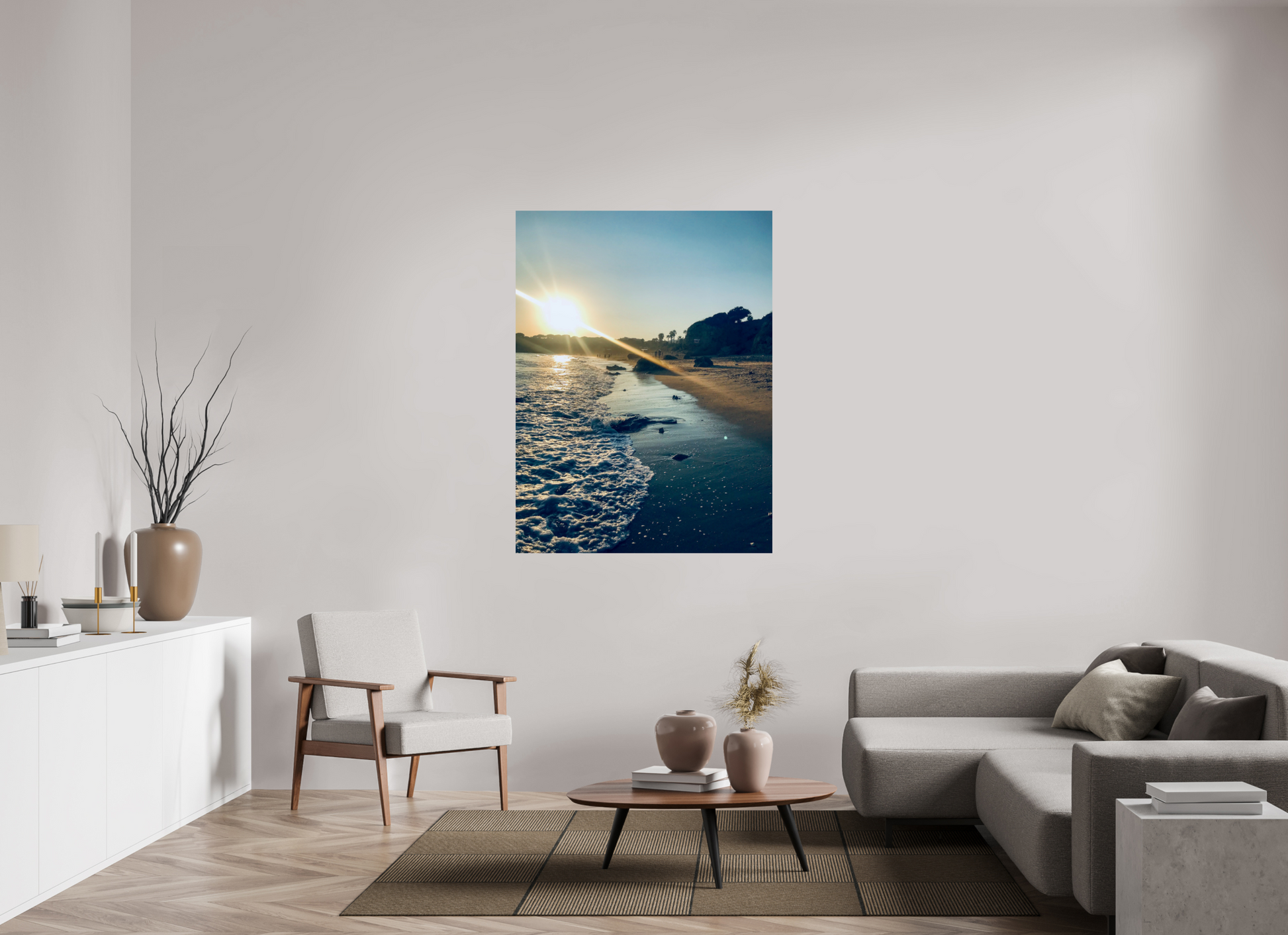 105 x 140 cm, Photo Print On Fuji Crystal DP II Algarve sunset