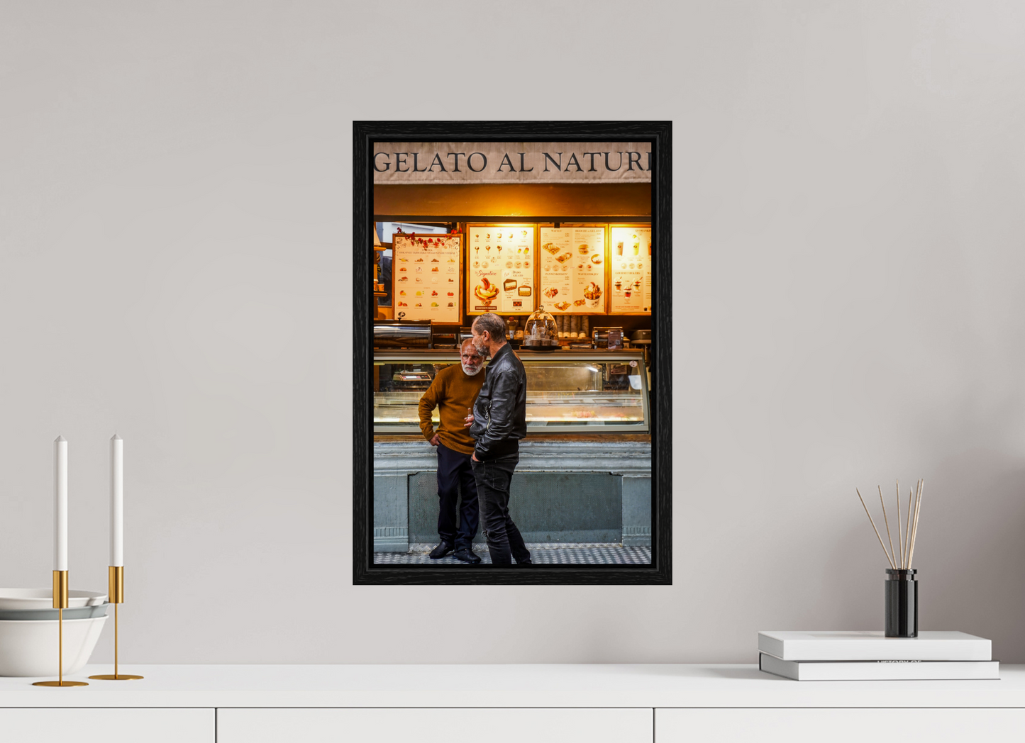 30 x 45,6 cm, Floater Frame Gelato in Antwerp
