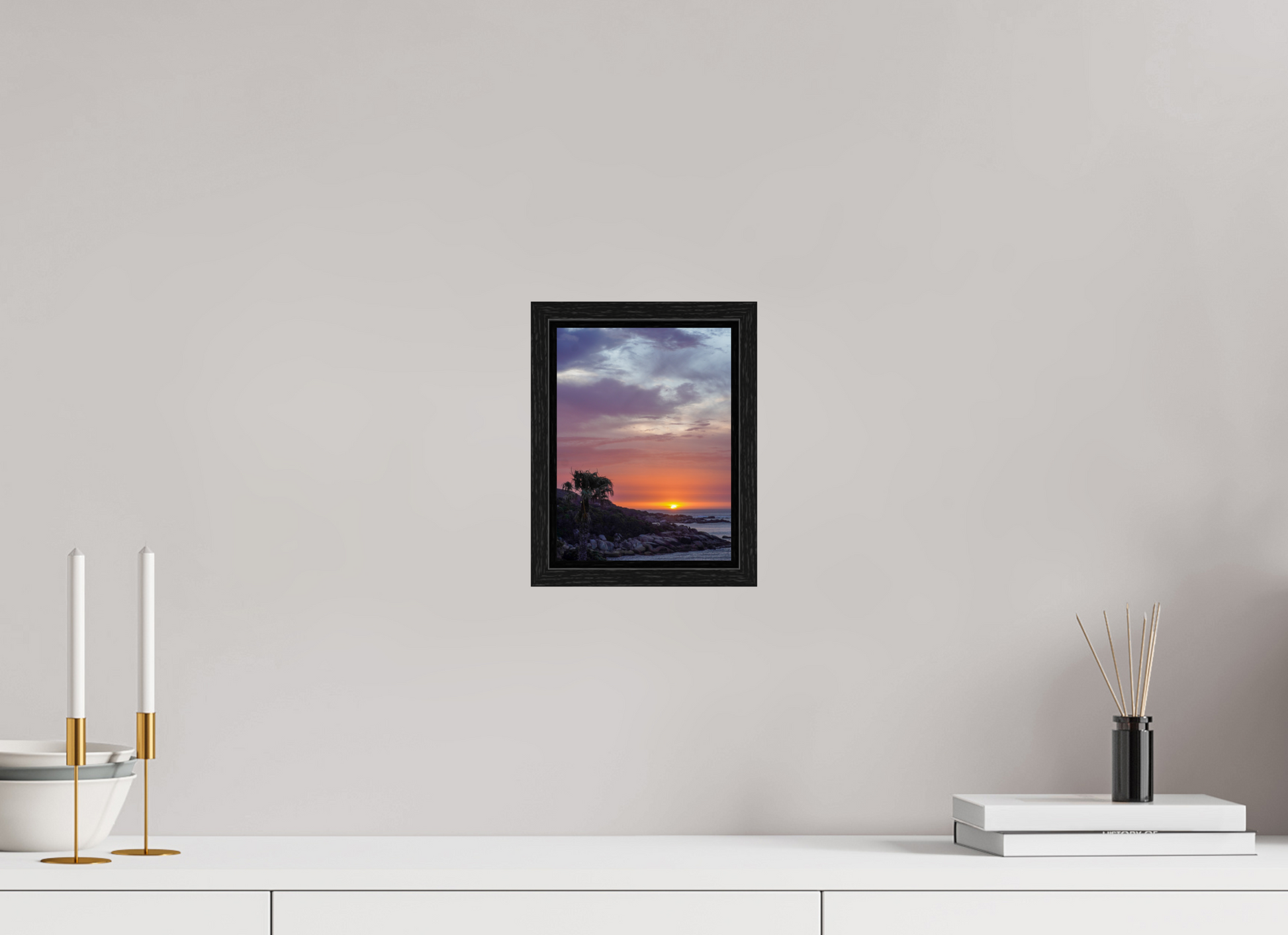 15 x 20 cm, Floater Frame Sunset Camps Bay