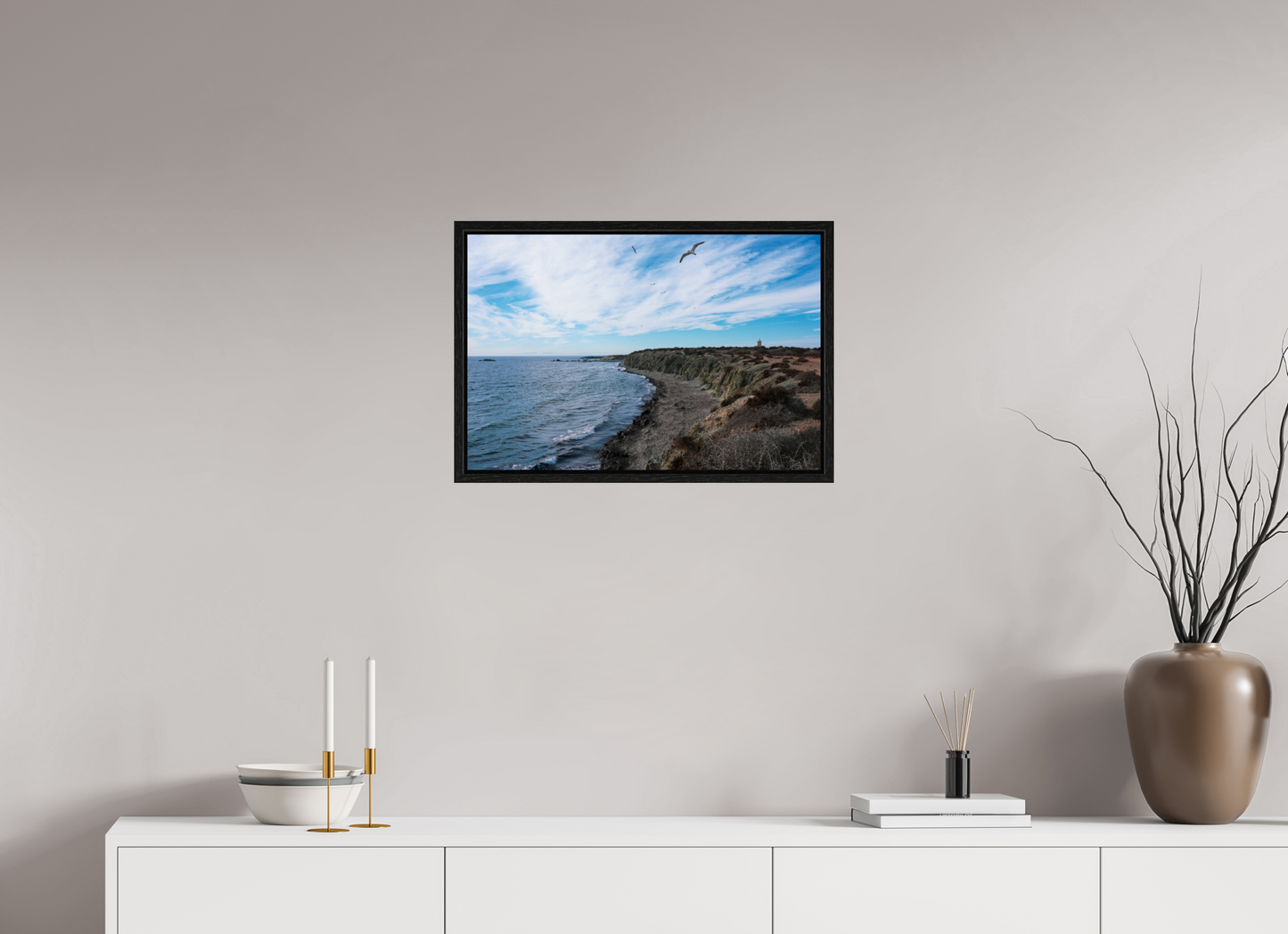 60 x 40 cm, Floater Frame Tabarca Island