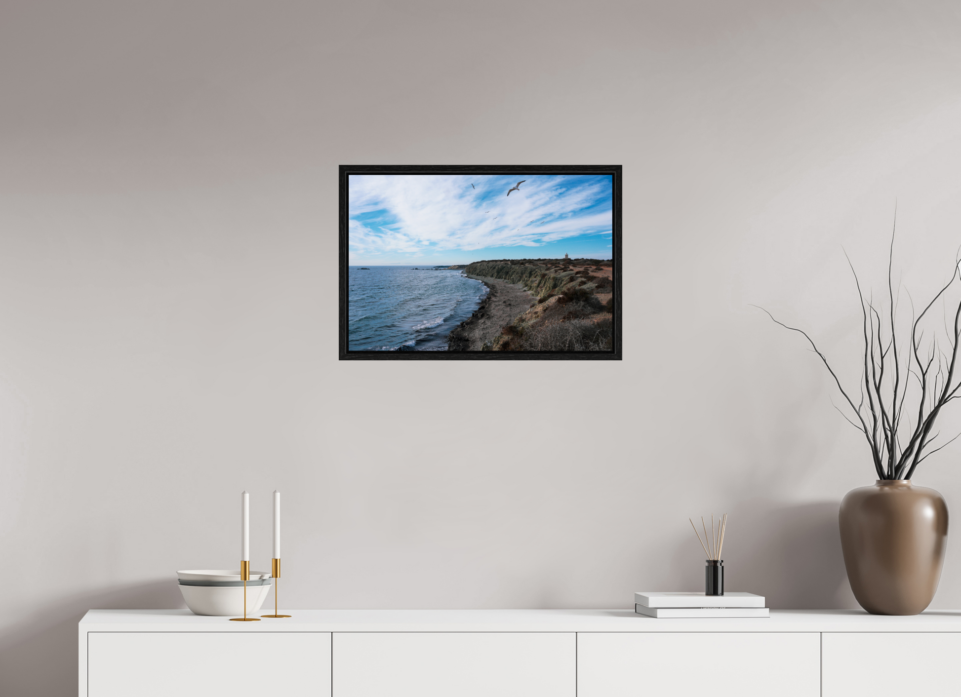 60 x 40 cm, Floater Frame Tabarca Island