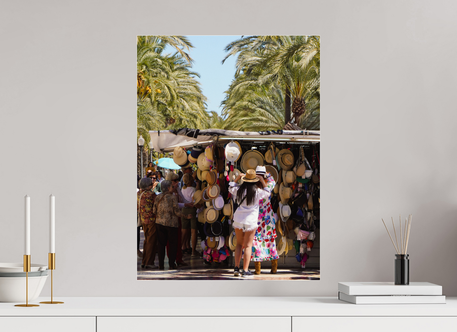45 x 60 cm, Photo Print Under Acrylic Glass Trying on summer