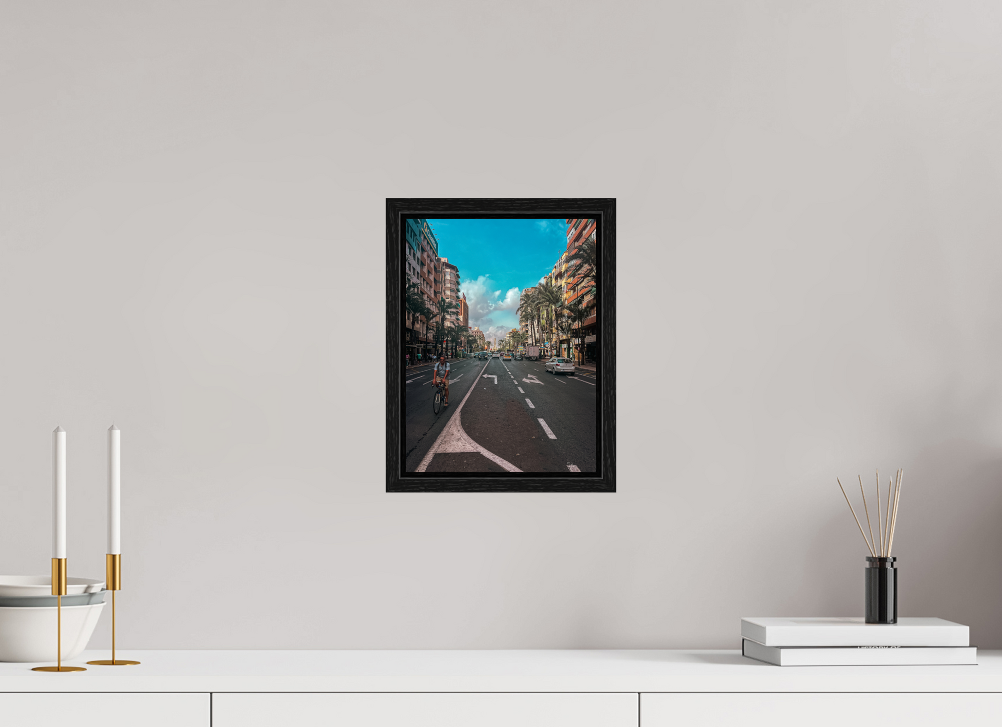 21 x 28 cm, Floater Frame The streets of Alicante