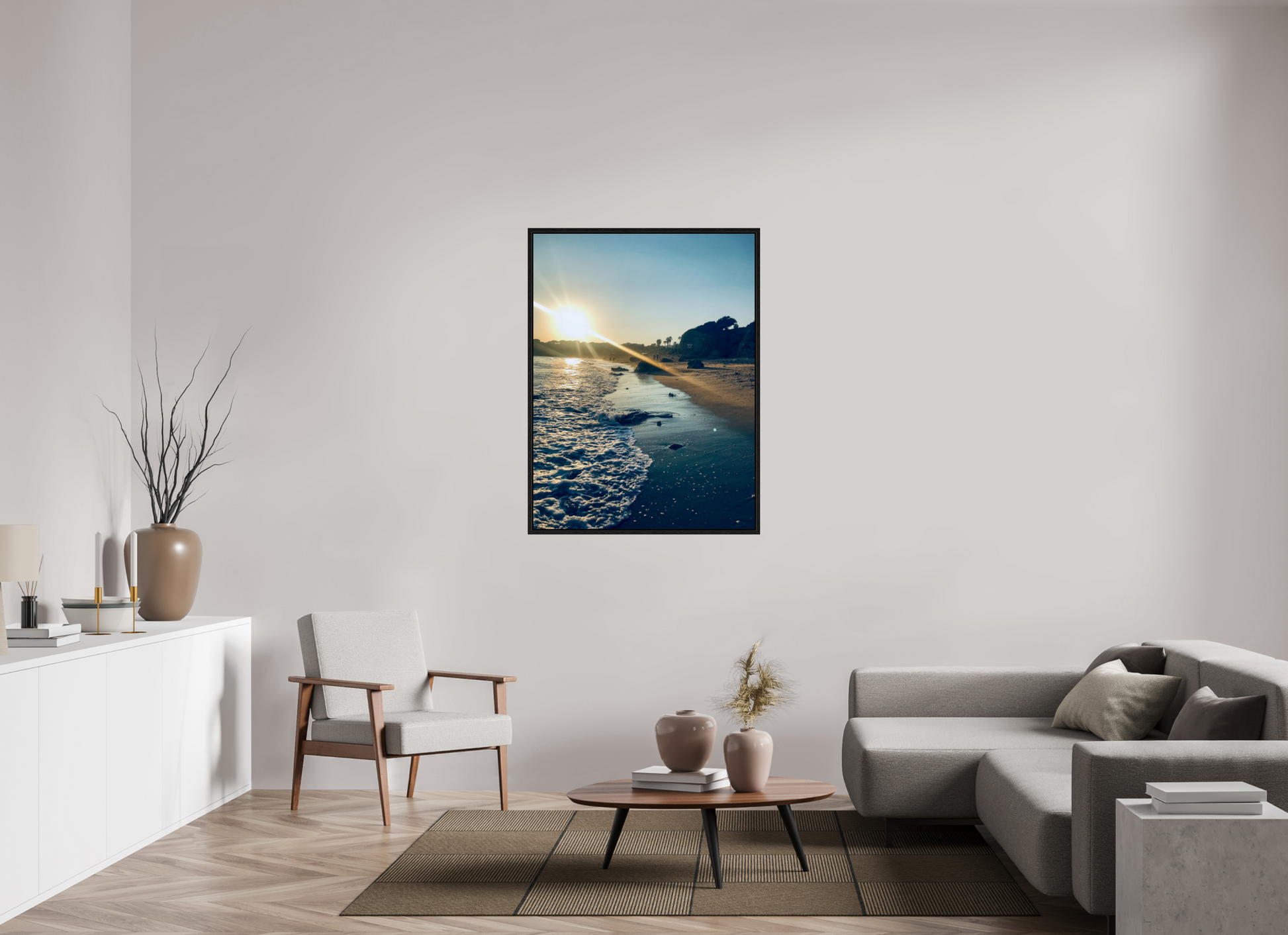 90 x 120 cm, Floater Frame Algarve sunset