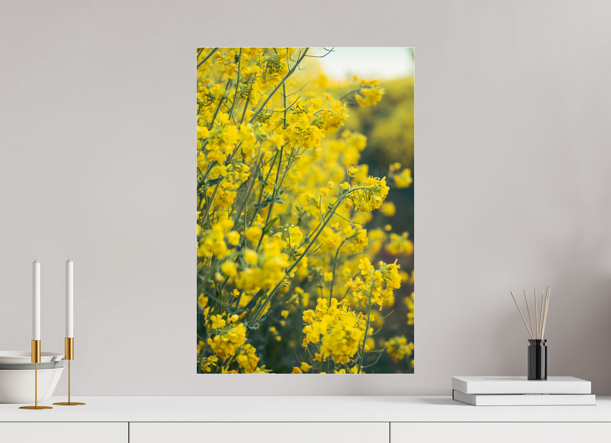 40 x 60 cm, Photo Print Under Acrylic Glass Golden Bloom