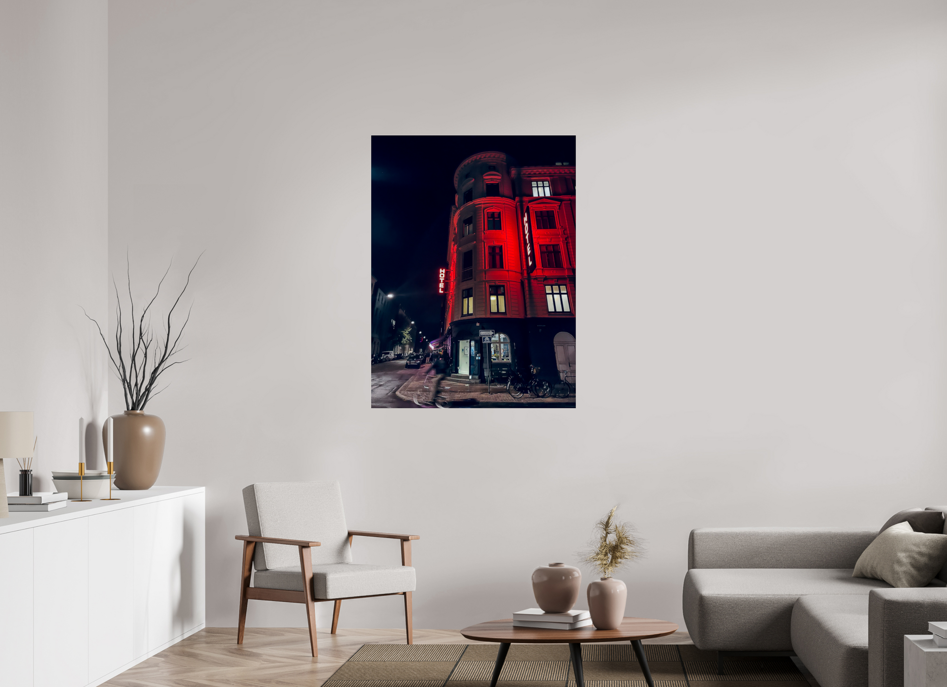90 x 120 cm, Photo Print Under Acrylic Glass Copenhagen